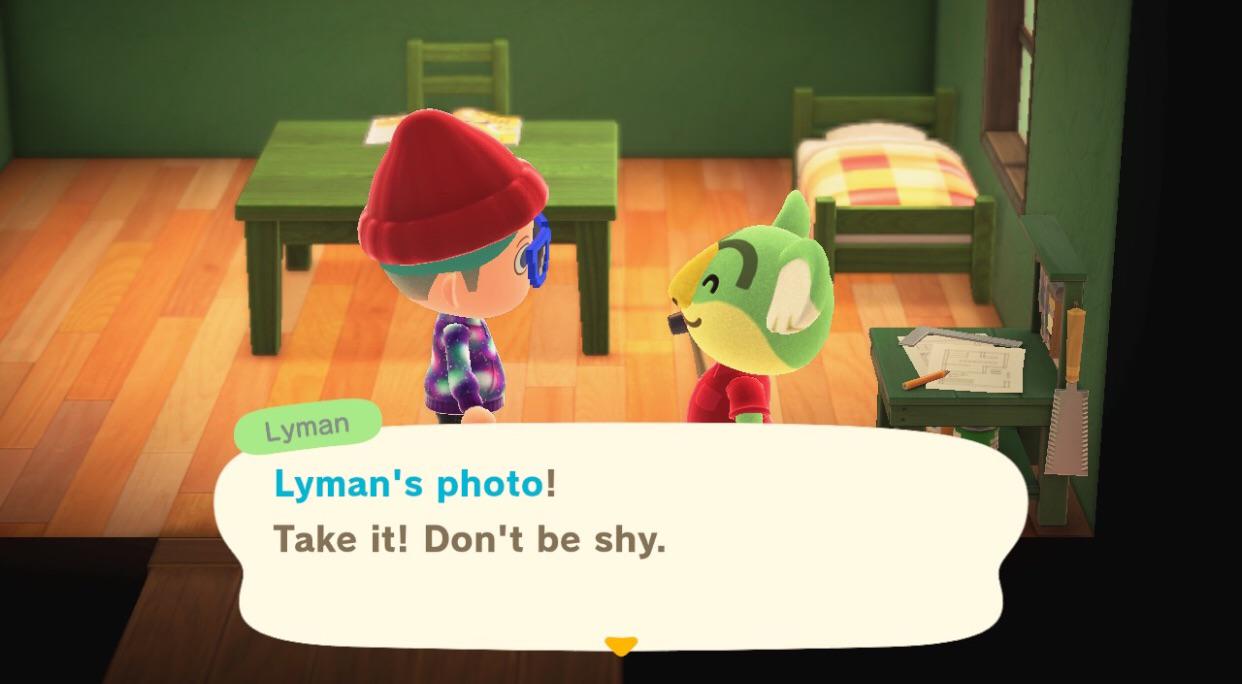 I know nobody cares but look what Lyman gave me 🥺 r/AnimalCrossing