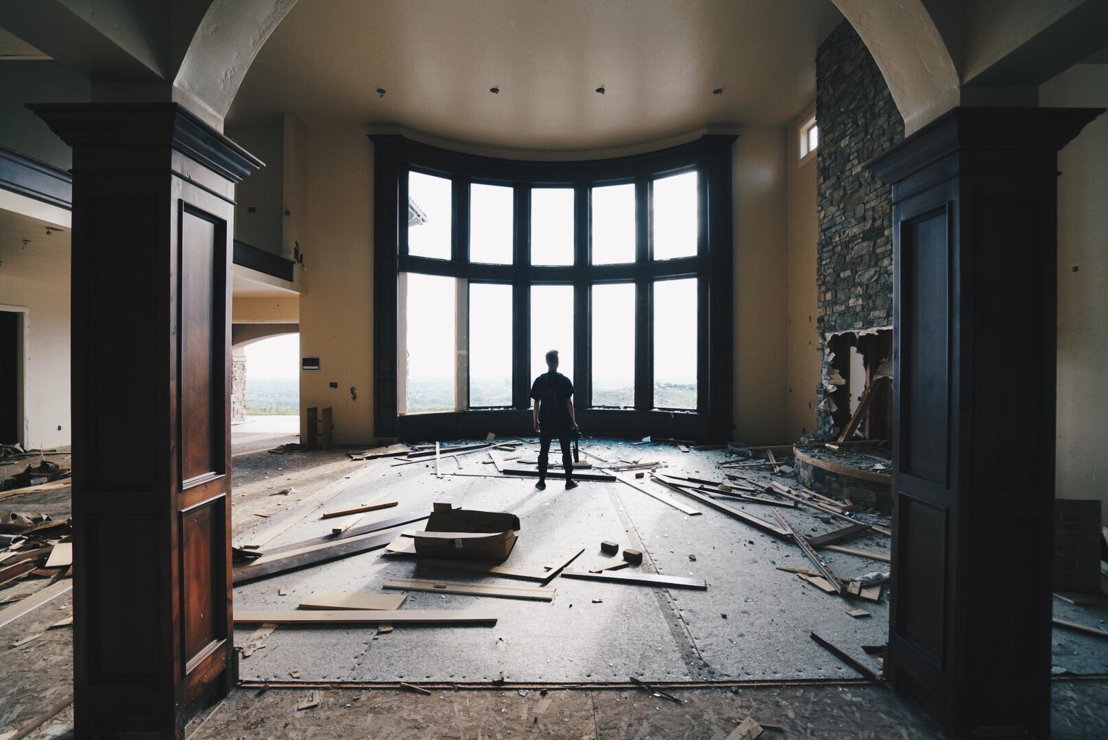 Abandoned Mansions in Boise, Idaho foot hills. (Now demolished) r