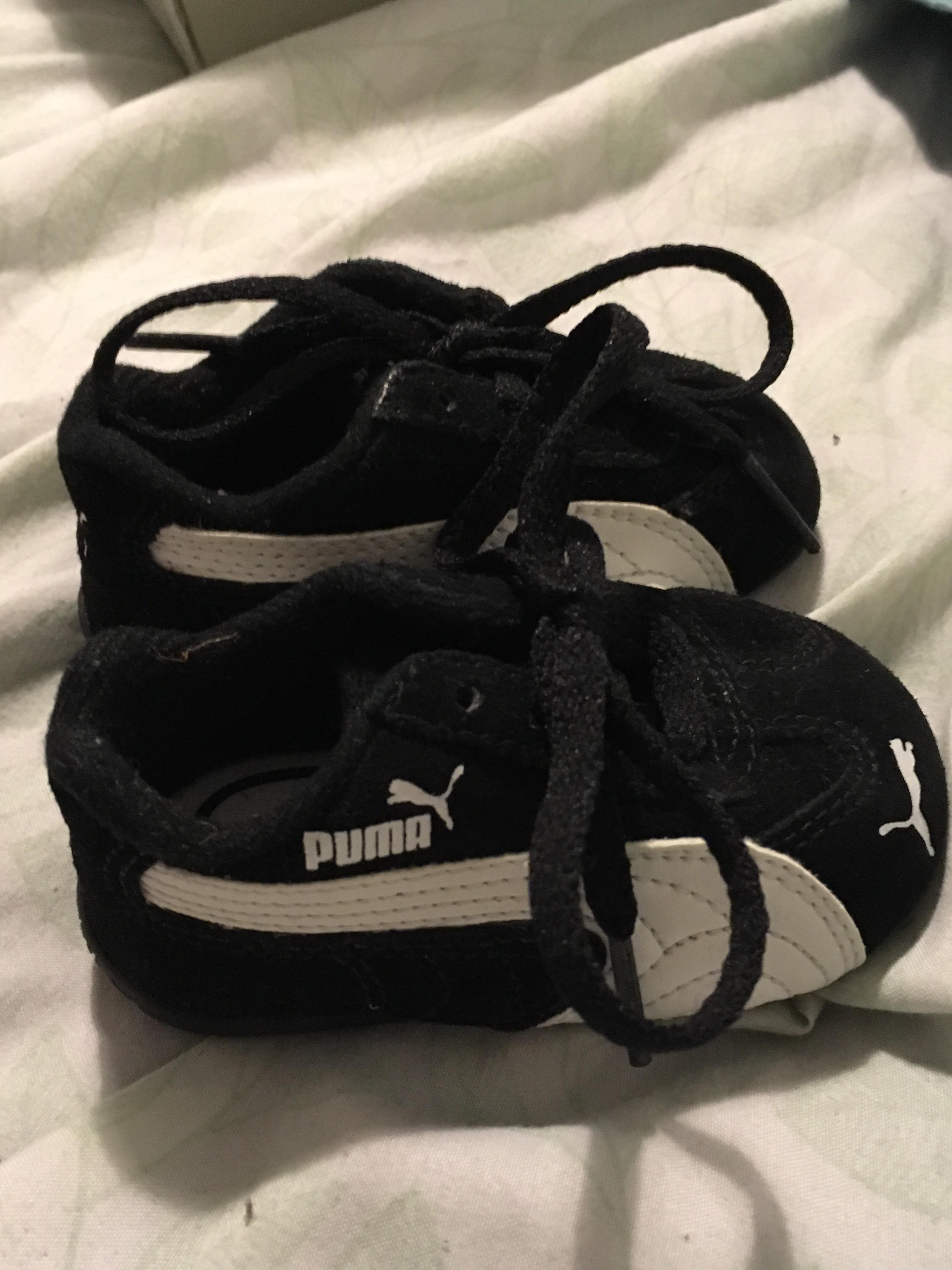 My first ever shoes were these PUMA sneakers, they've aged quite well