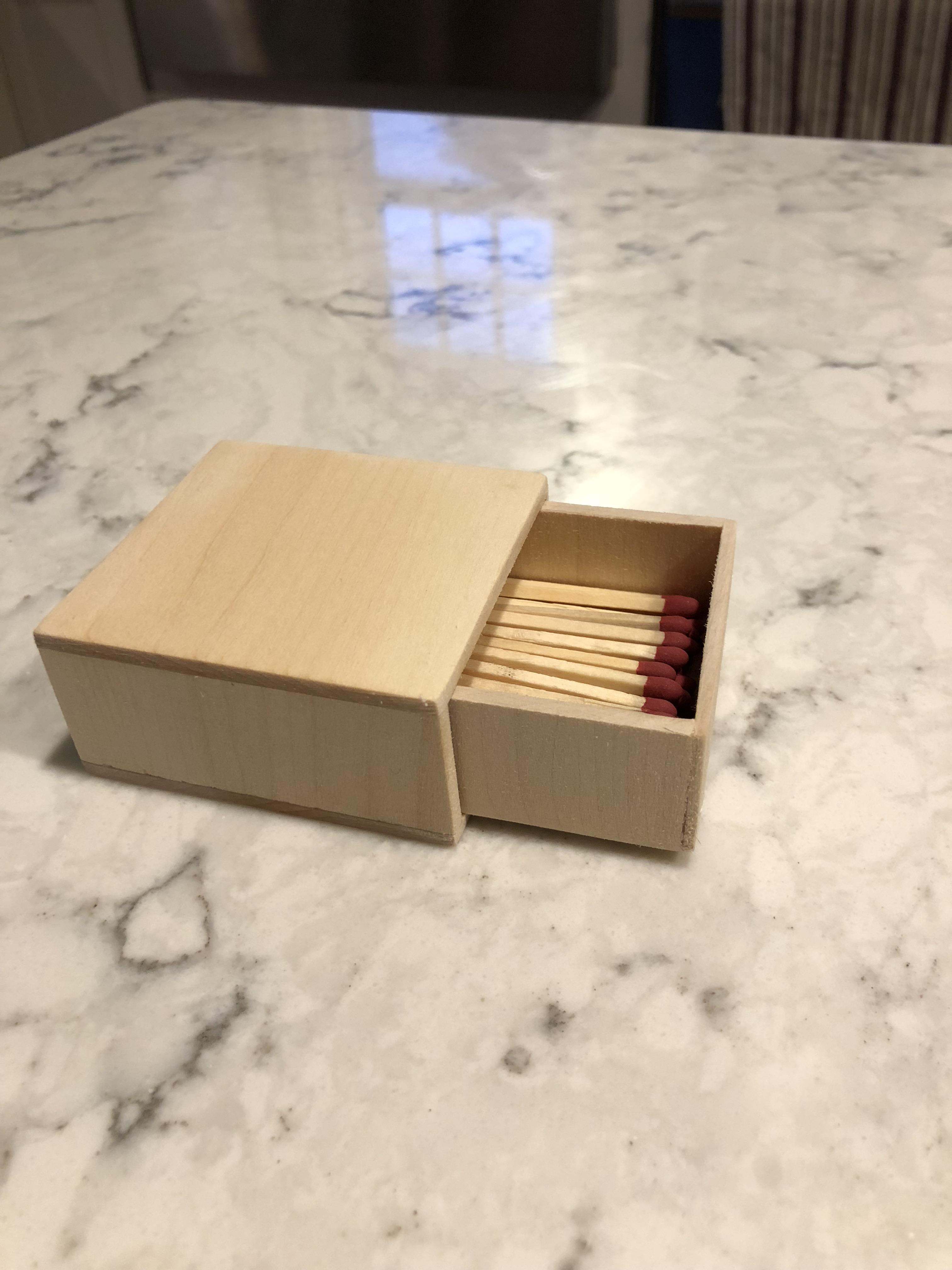 Wood Matchbox r/BeginnerWoodWorking