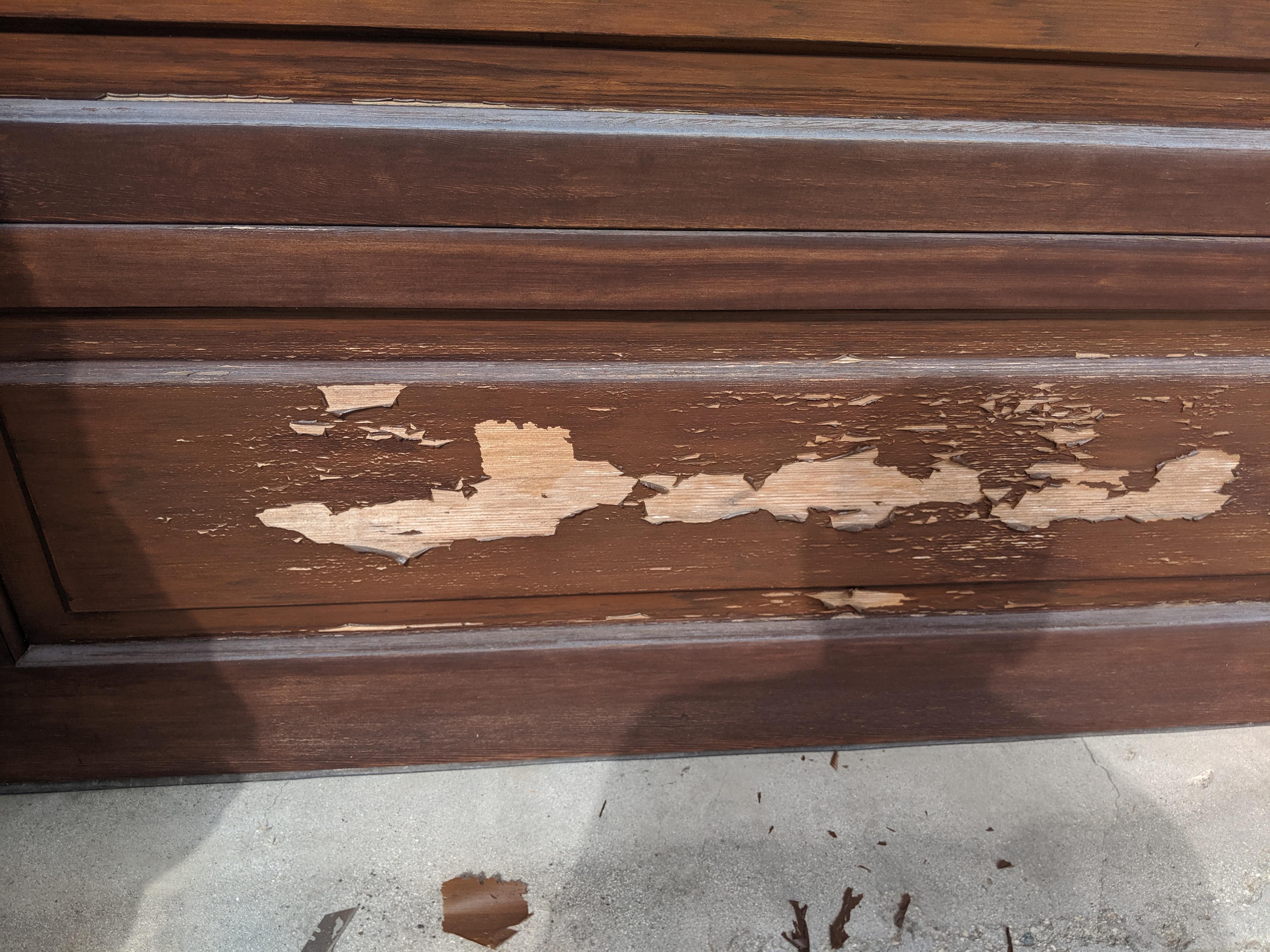 What's the best way to repair this garage door panel? r/woodworking