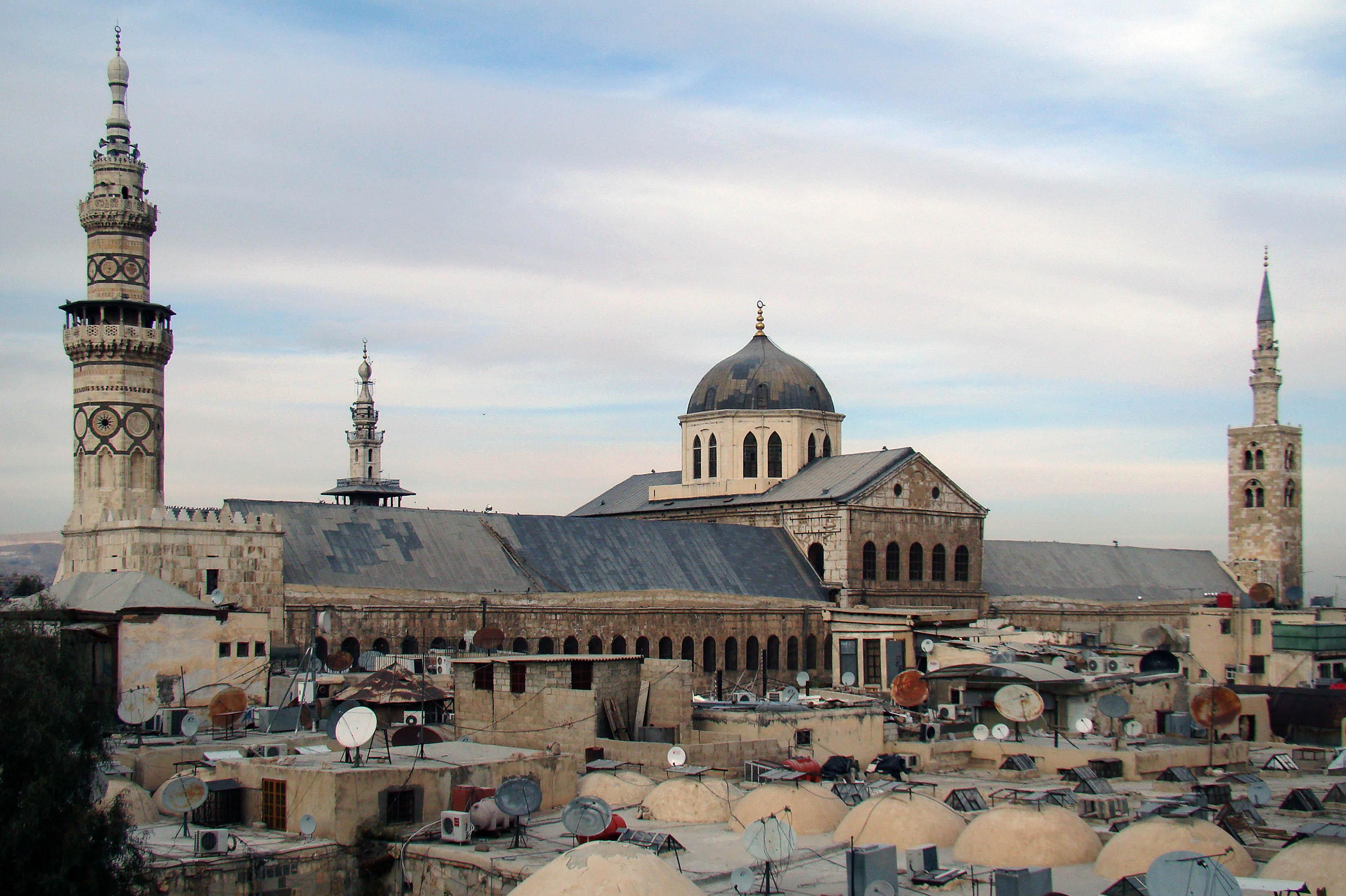 The Great Mosque of Damascus or the Umayyad Mosque, was commissioned in