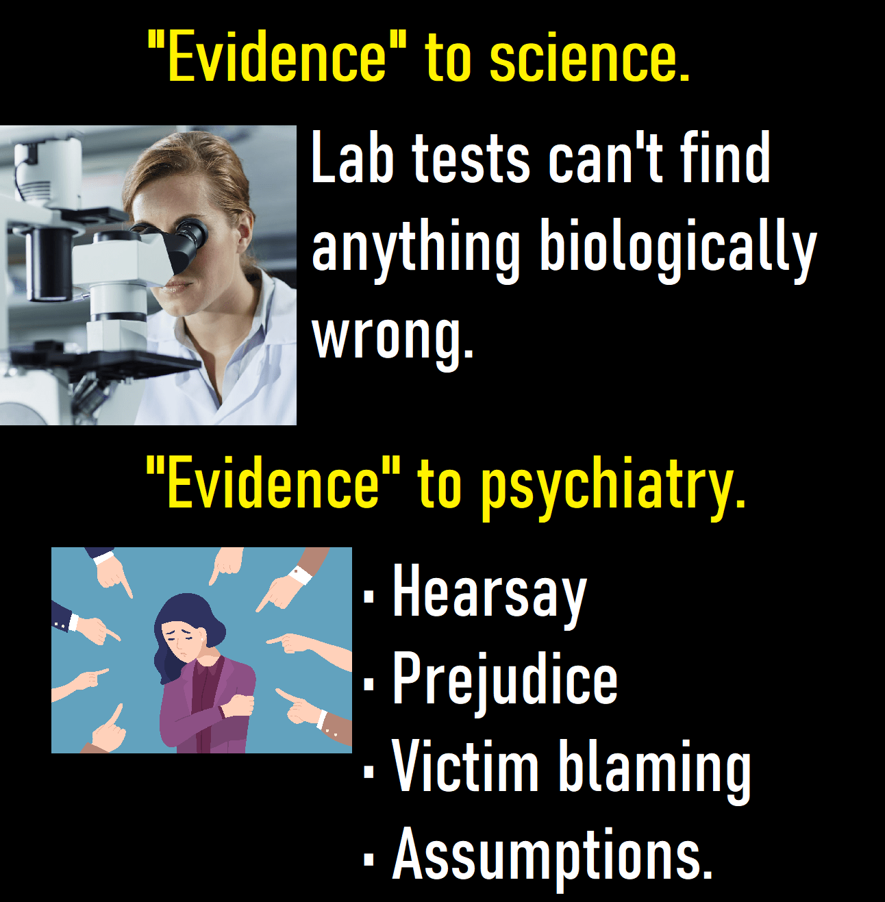 Science vs psychiatry. r/RadicalPsychology