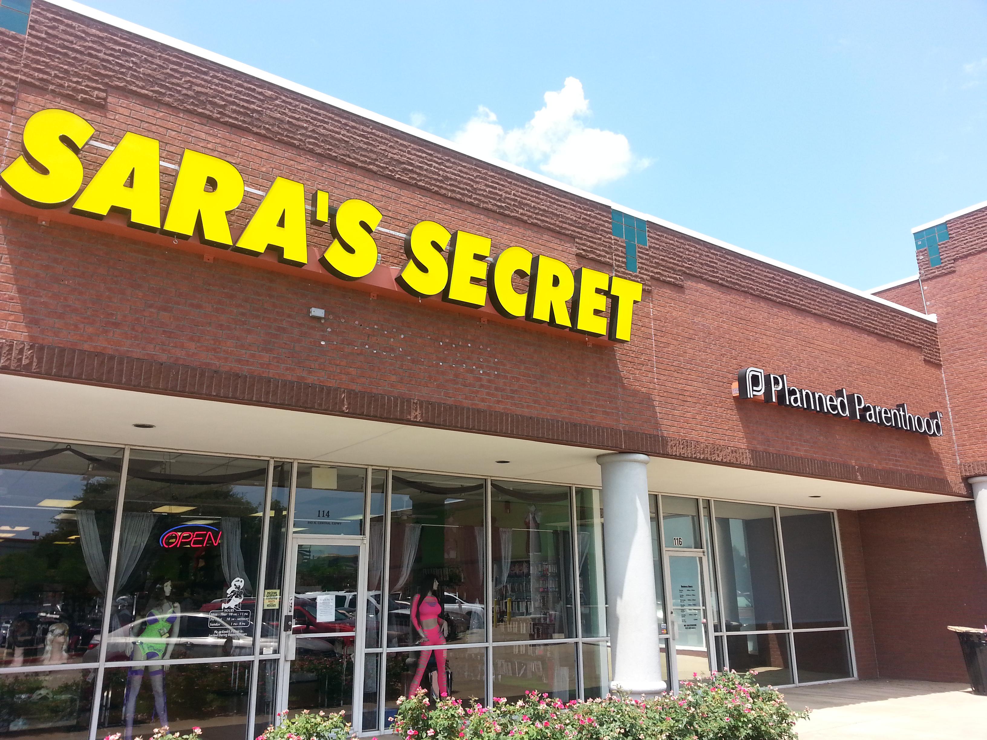 I get a chuckle every time I see this "adult toy" store next to this