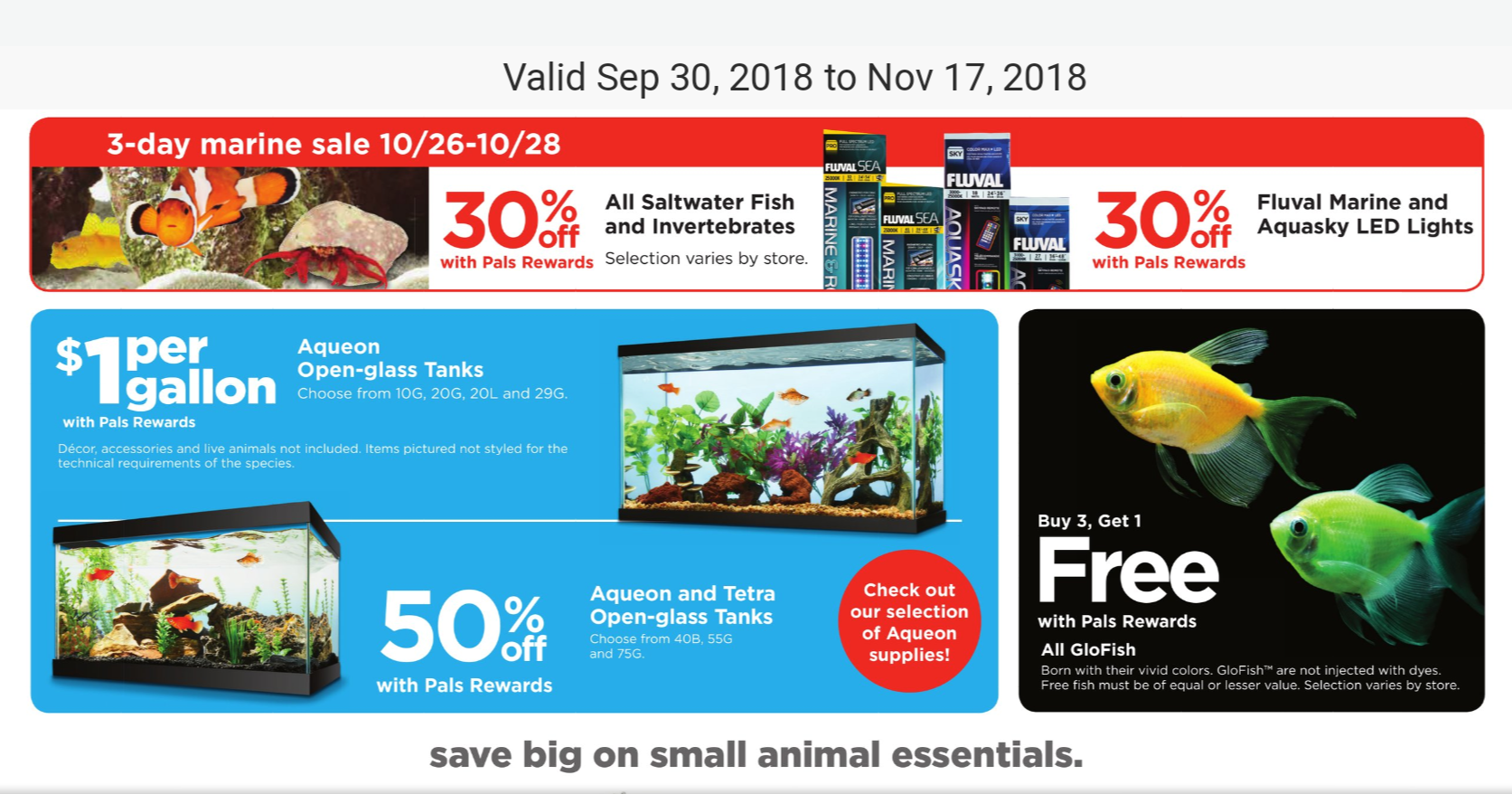 Hey all, just a reminder Petco is having a 30 off sale this weekend on