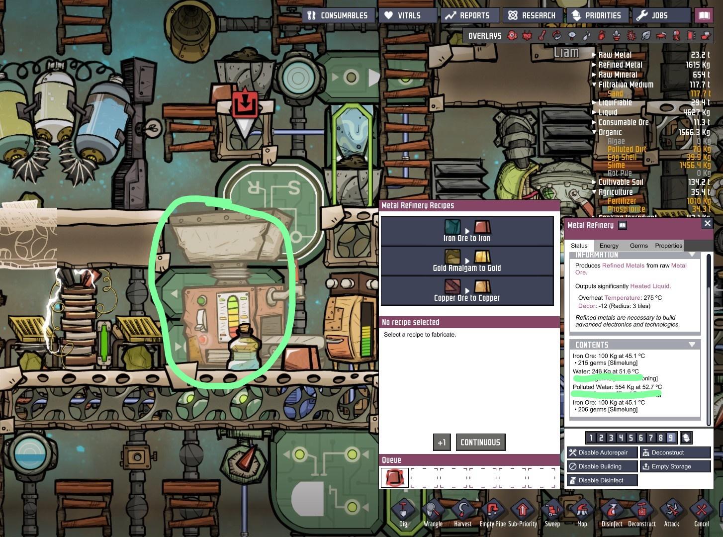 (Partially) Automated Metal Refinery to Prevent Steam Oxygennotincluded