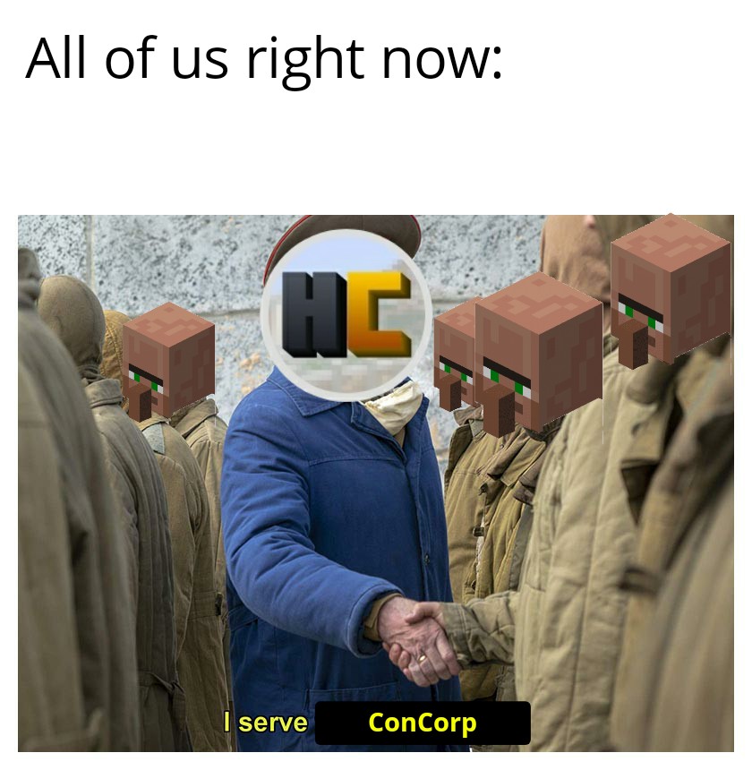 Yes guys, I'm still alive, here's a meme HermitCraft