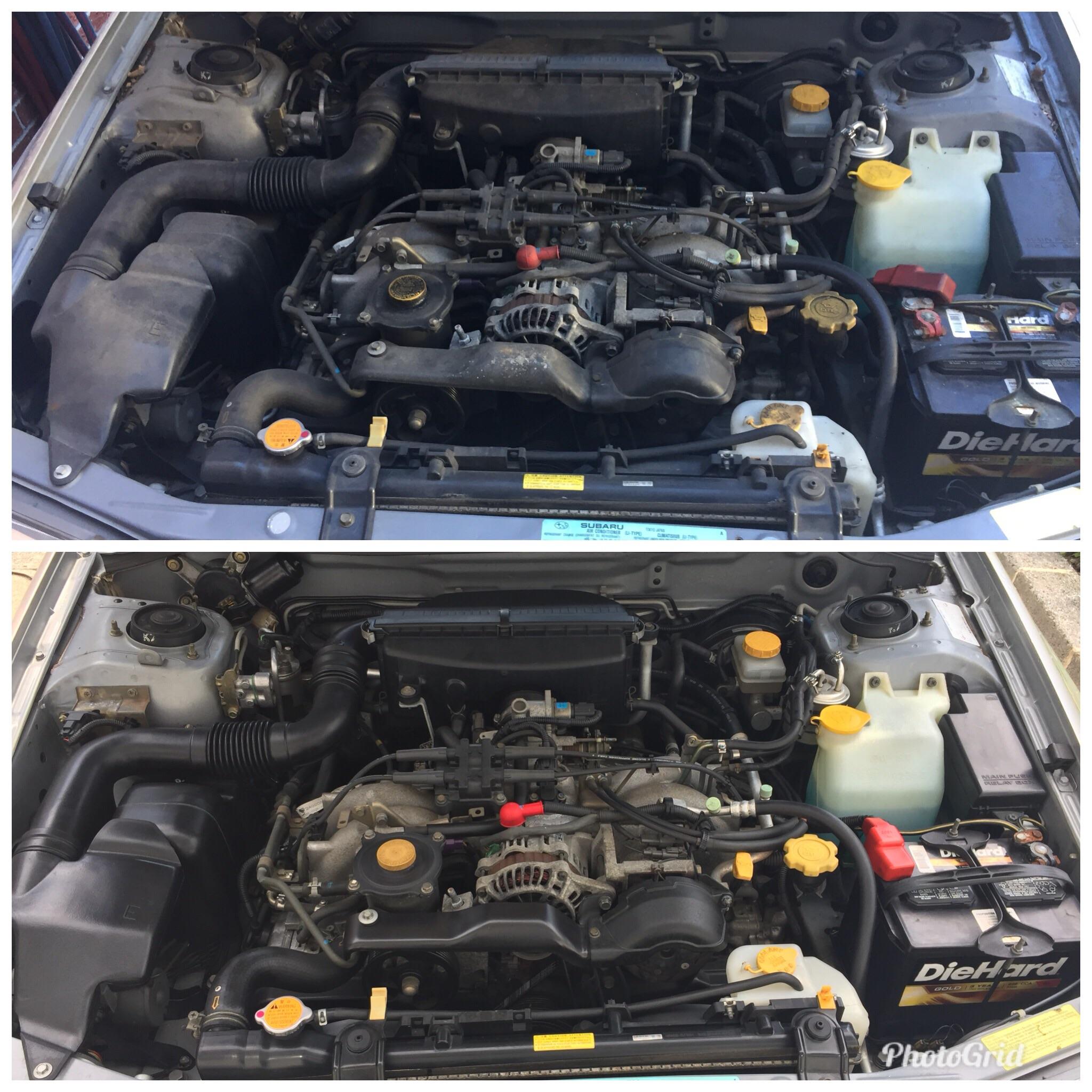 Little Before and After Engine Detail r/subaruimpreza