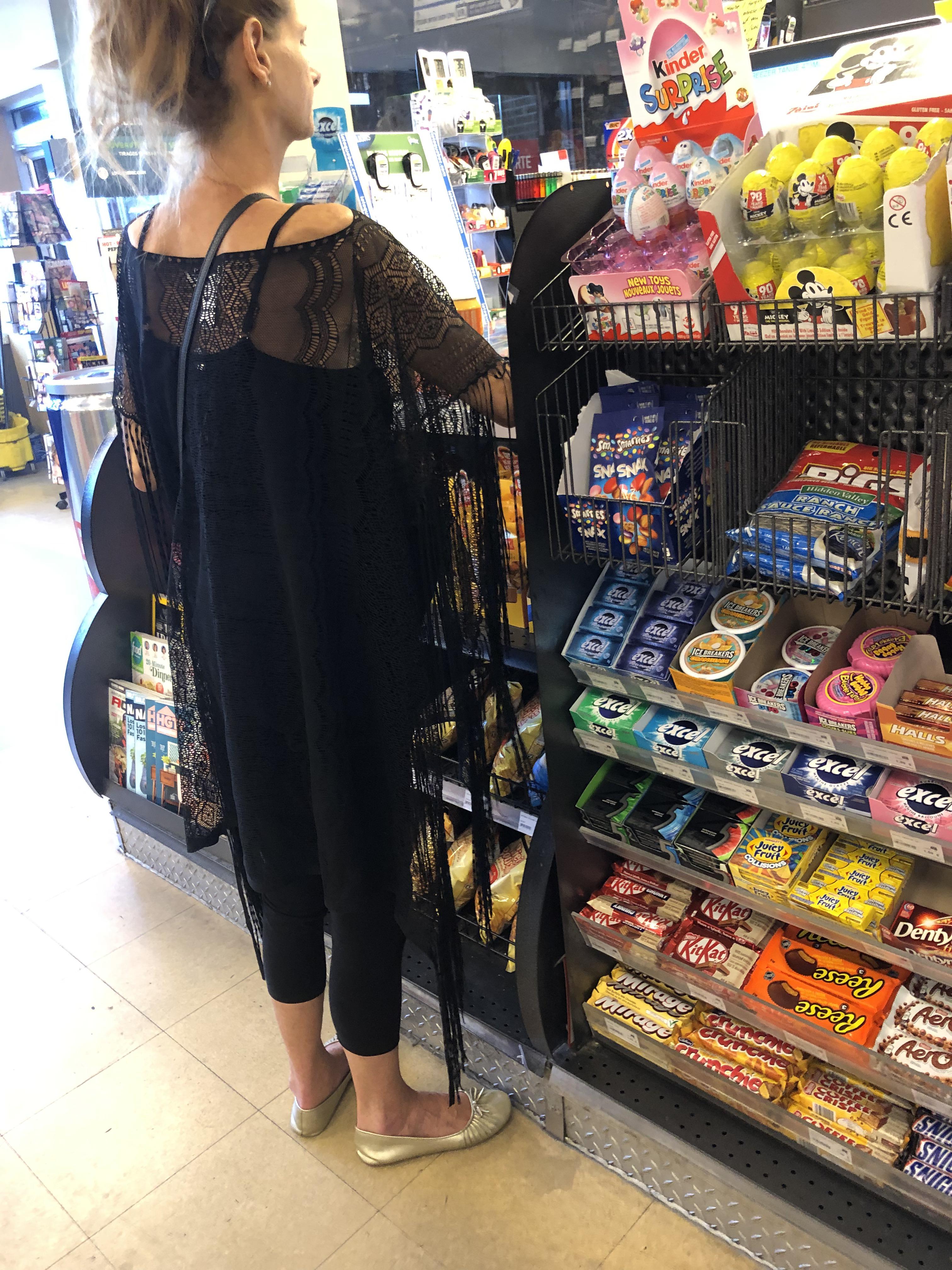 Pregnant, buying coolers &smokes. Hoped she was buying for someone else