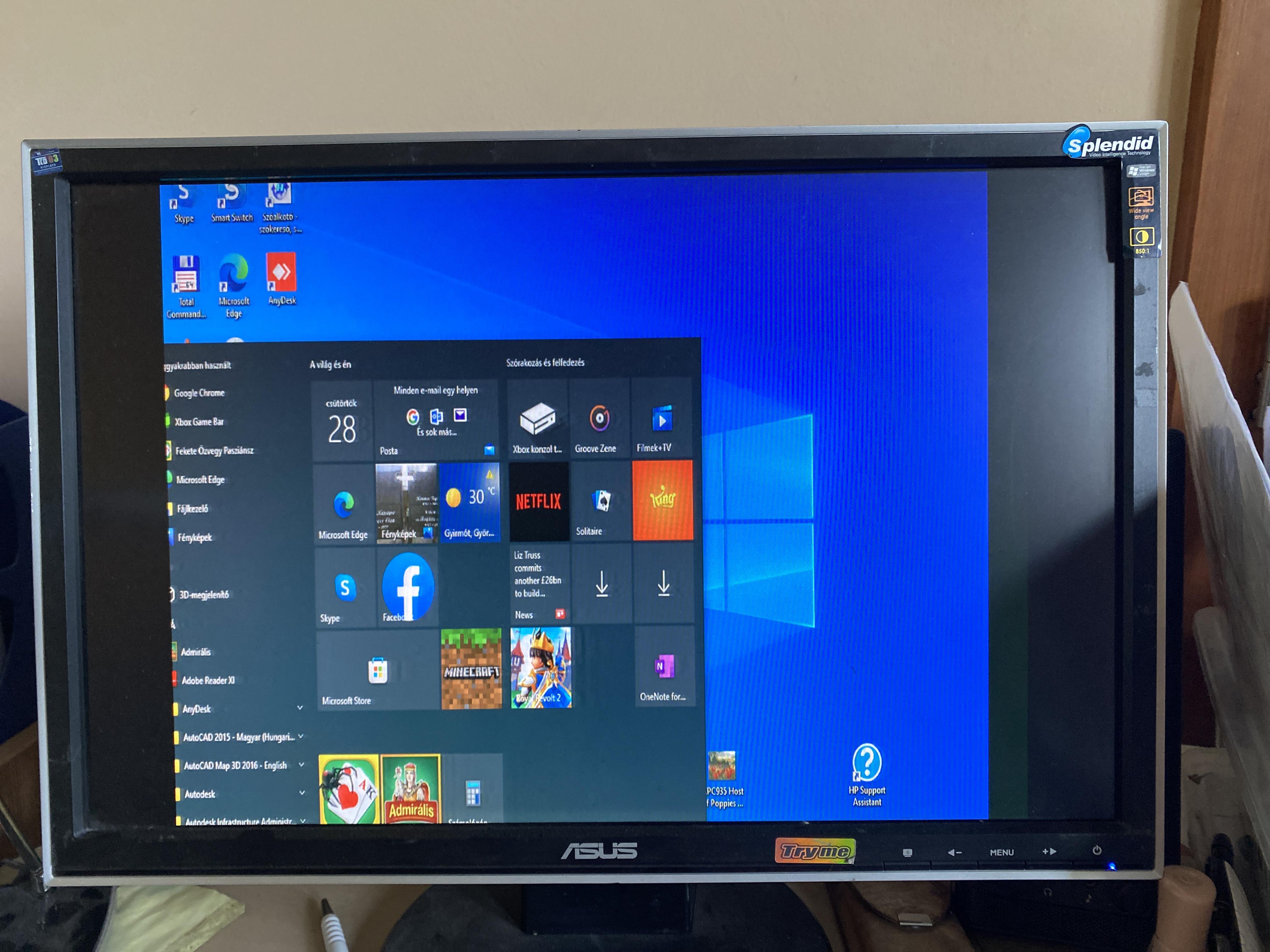 Windows 10 Black Bars after changing resolution once, and then back