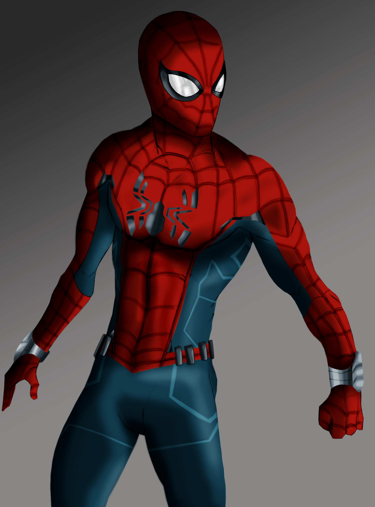 So I drew the Disneyland suit designed by Ryan Meinerding and I hope