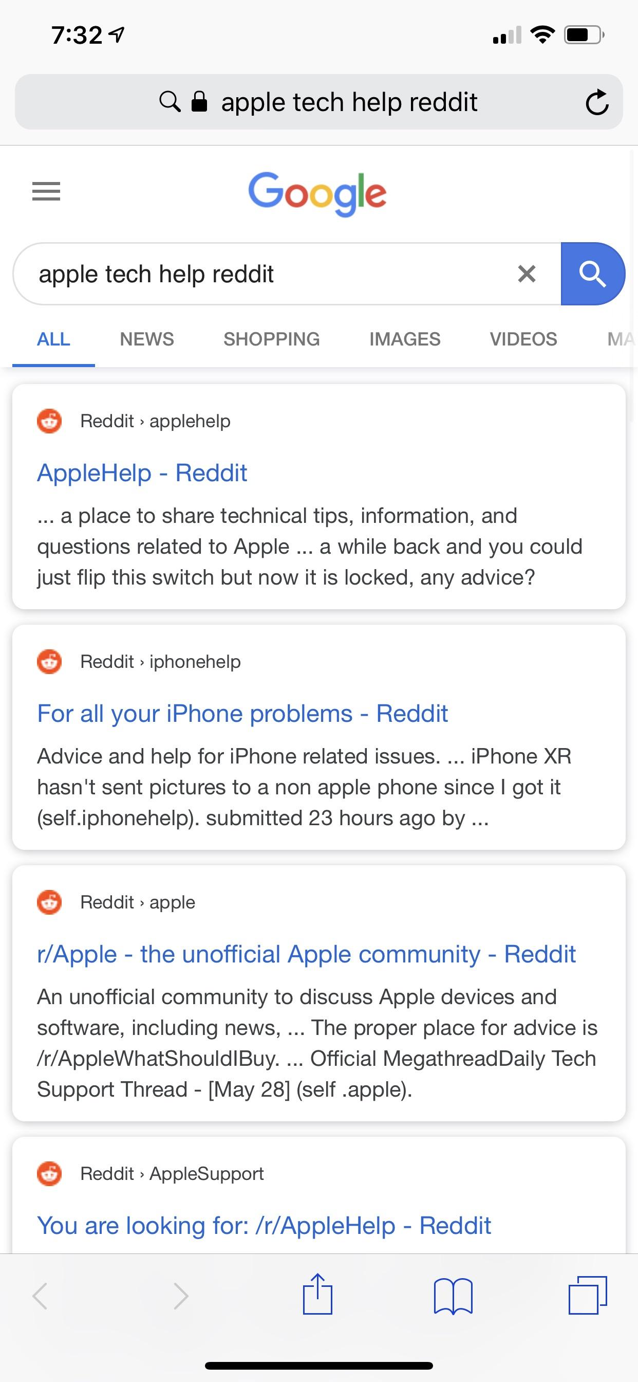 Why do my google results look like this. Am i in desktop mode? Help ) please! r/applehelp