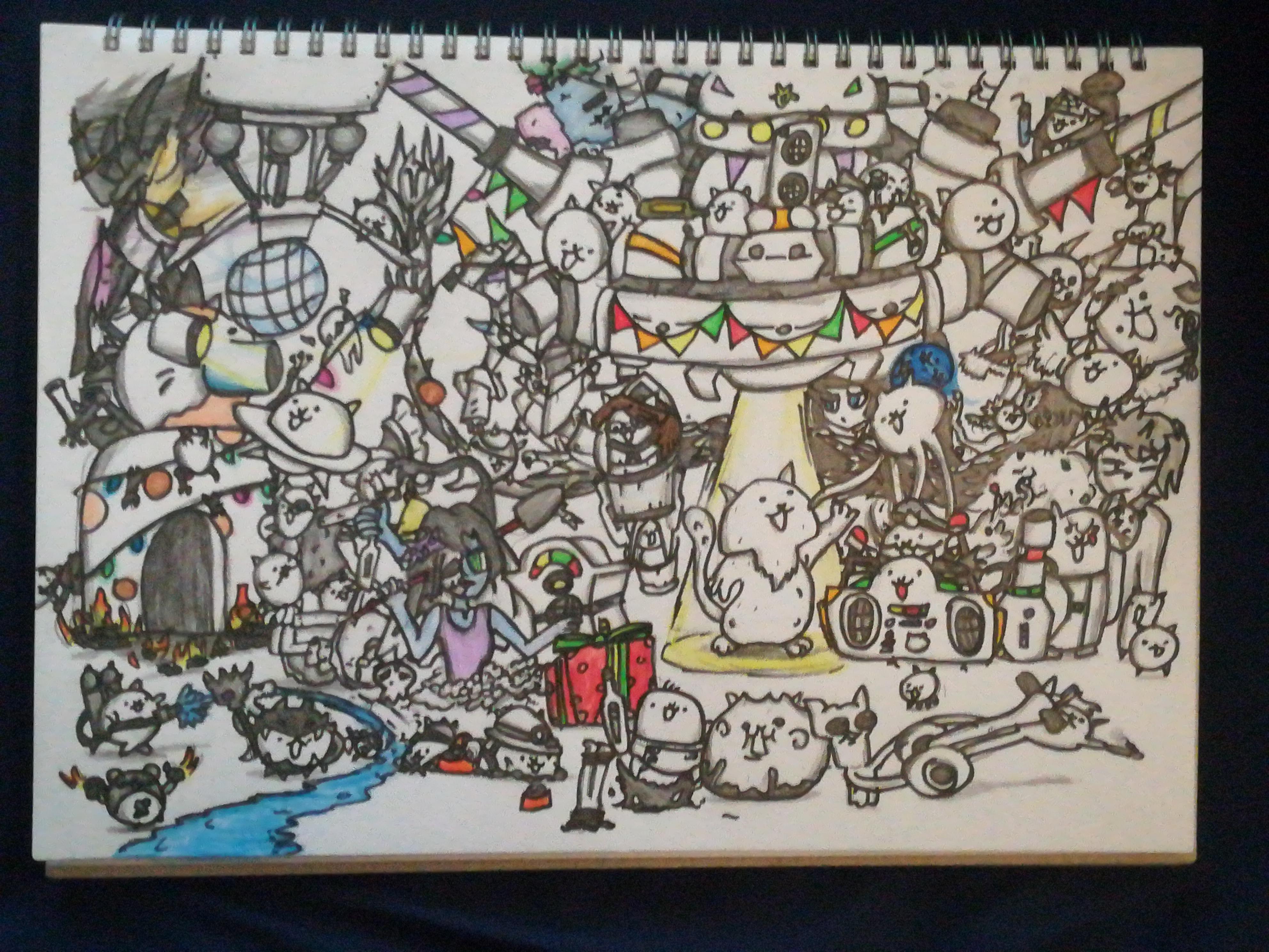 [Fanmade]The Battle Cats Celebration party battlecats