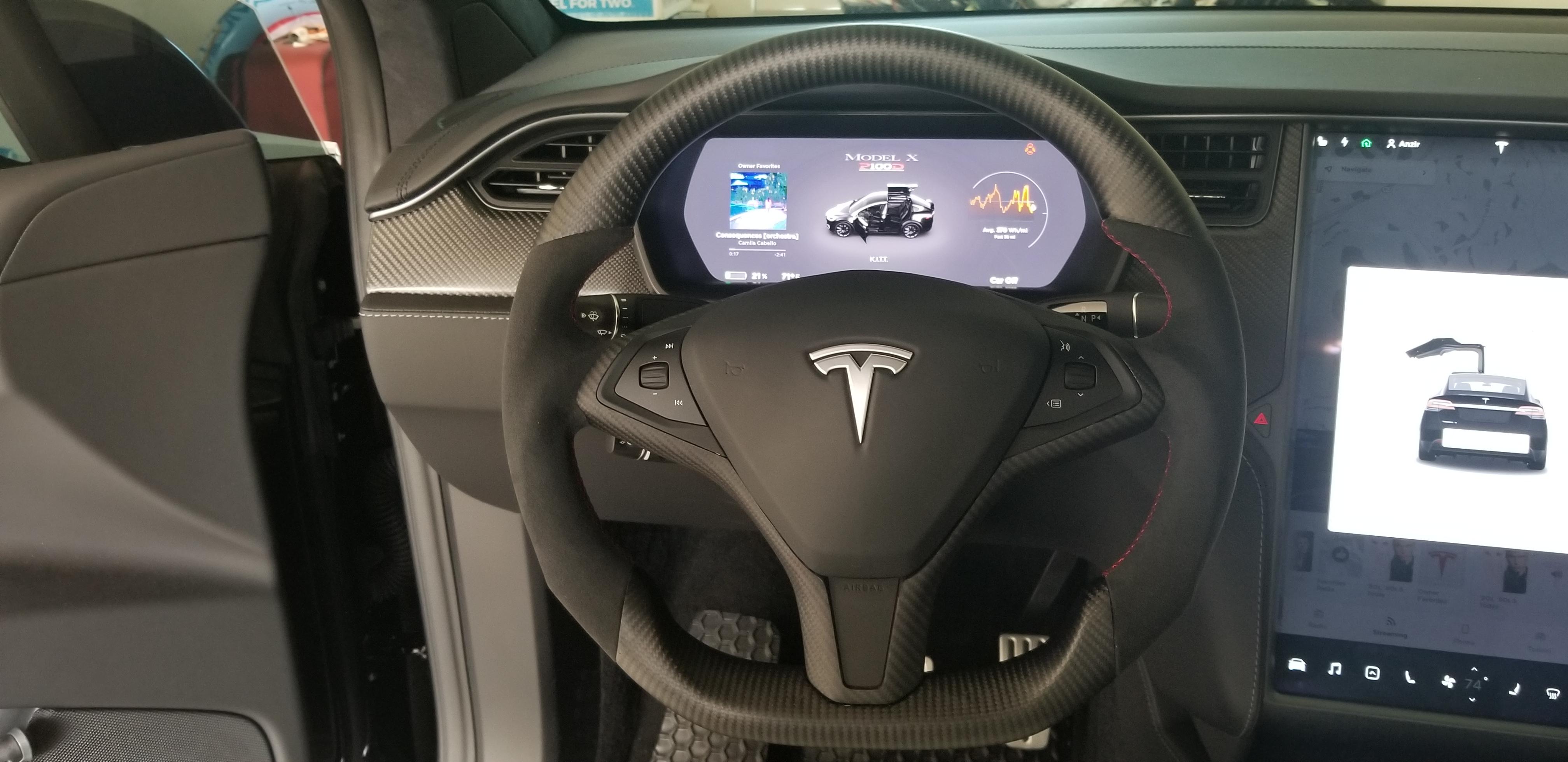 Upgraded my steering wheel r/teslamotors