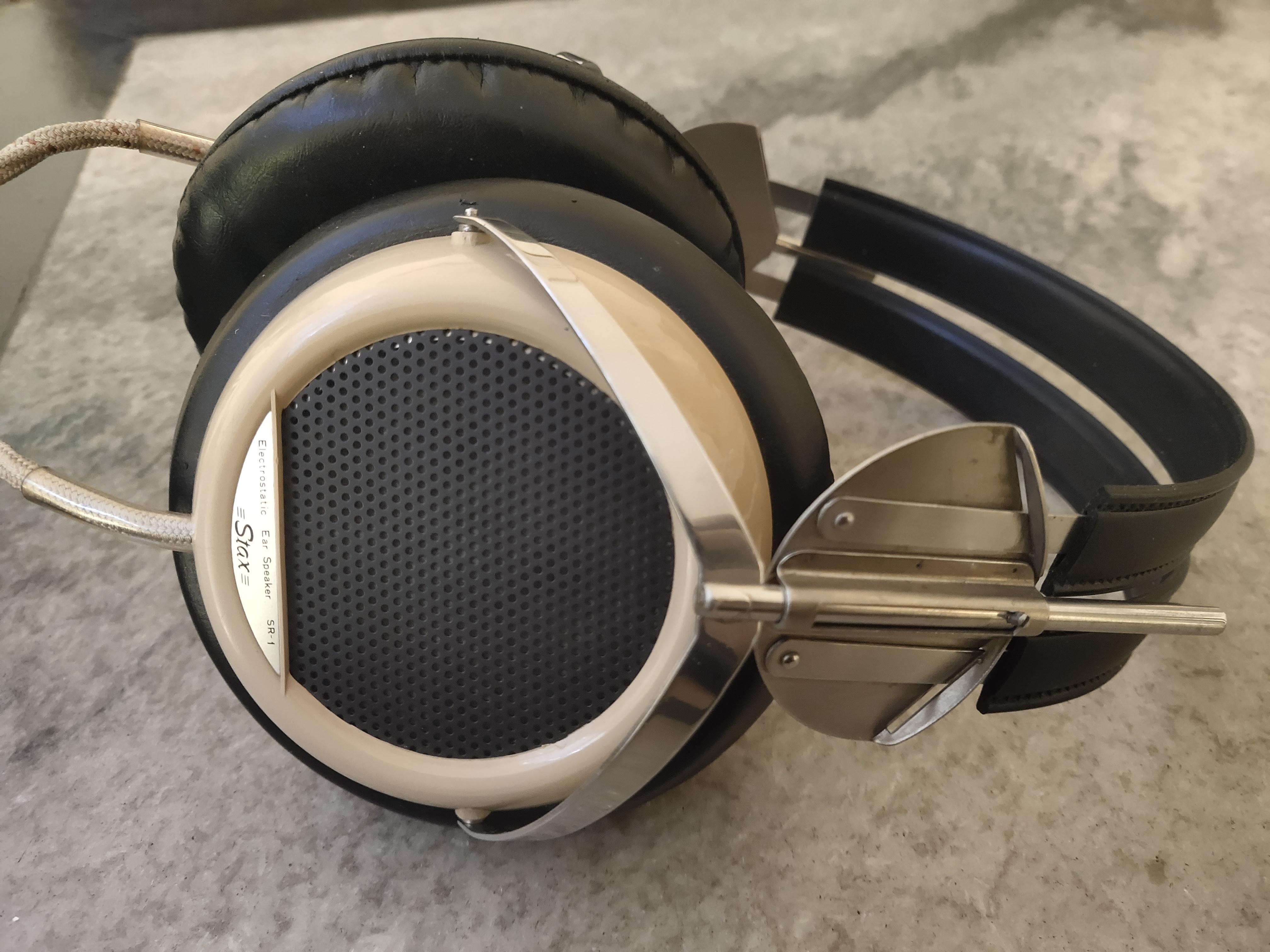 STAX SR1. First electrostatic headphones to be manfactured and sold