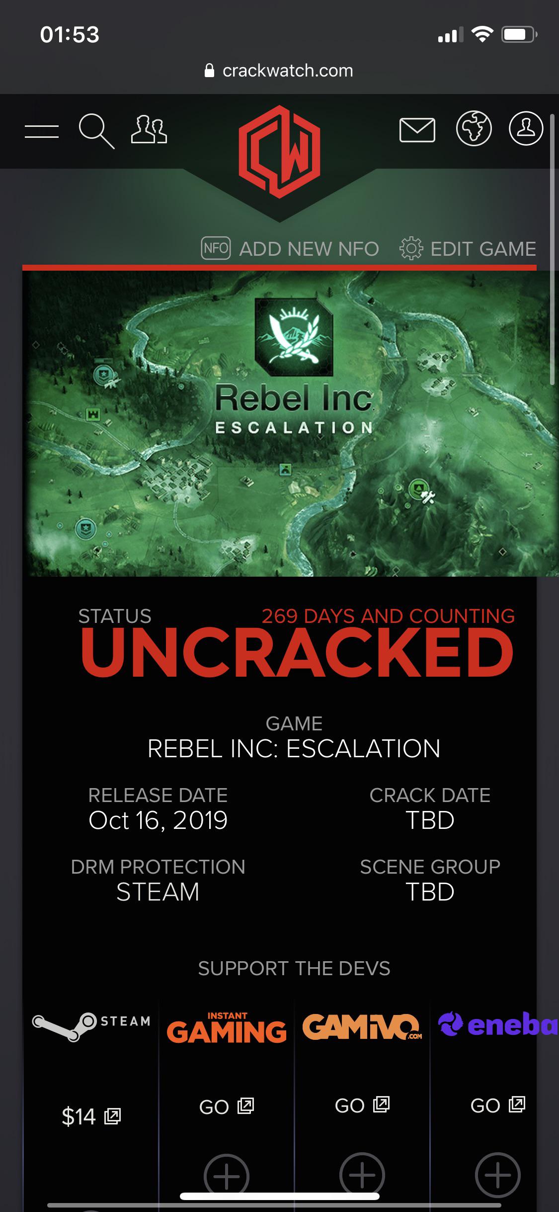 I downloaded Rebel Inc Escalation for free on IGG games