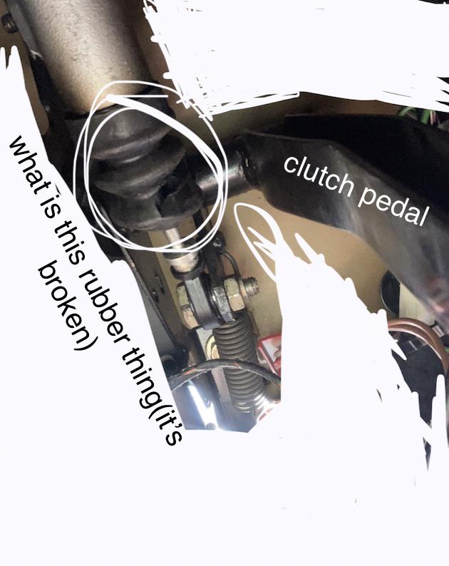 My clutch pedal has been lifted really high up so I took a look and