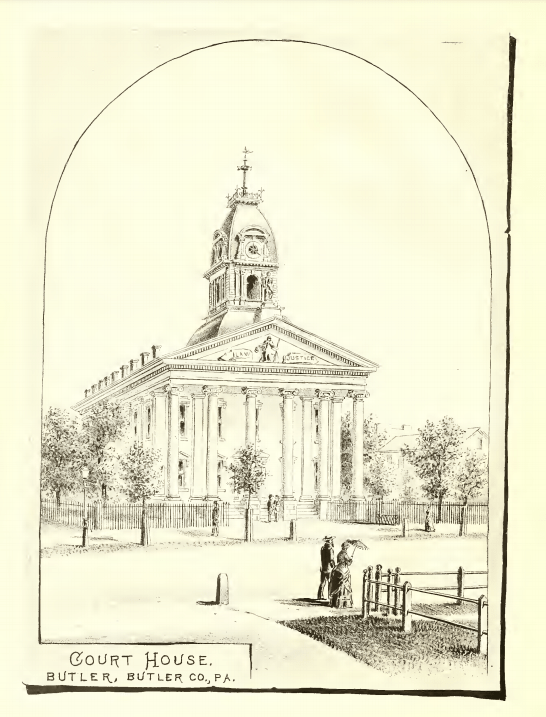 [Historic Look] Butler County Courthouse approx 1875 r/ButlerPA