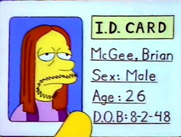 Homer's fake ID r/TheSimpsons