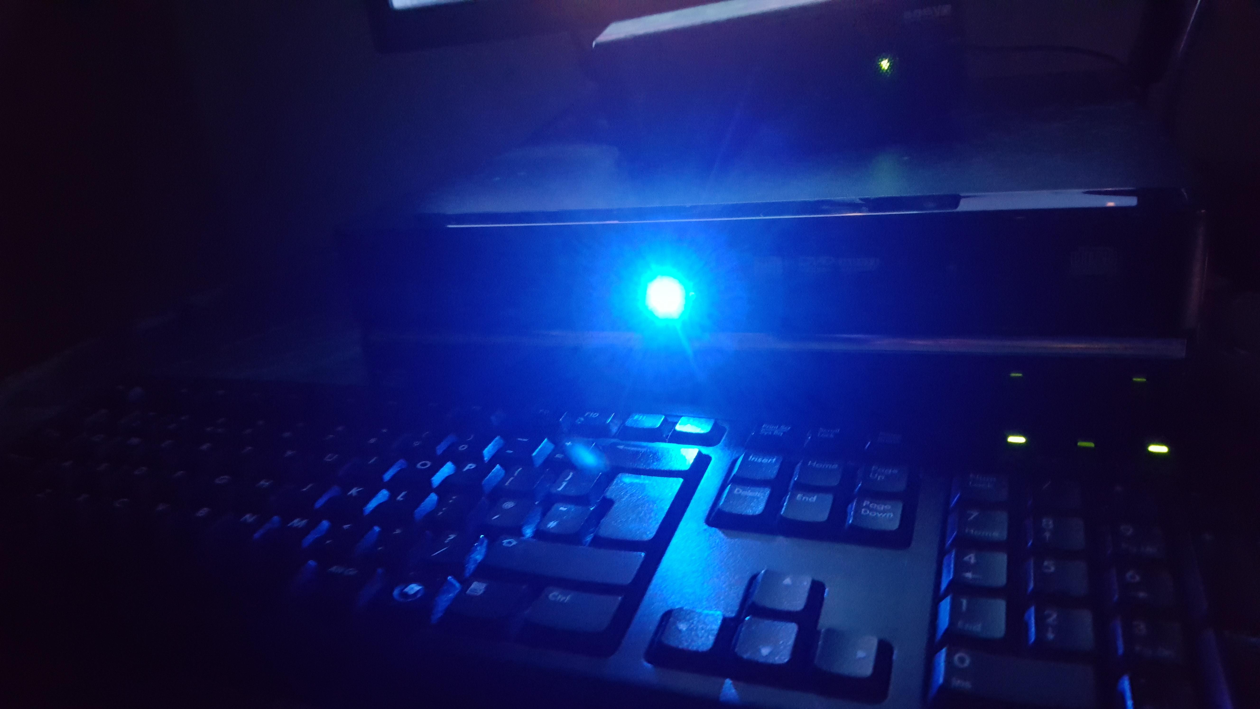 This incredibly bright light on my computer is the most annoying thing