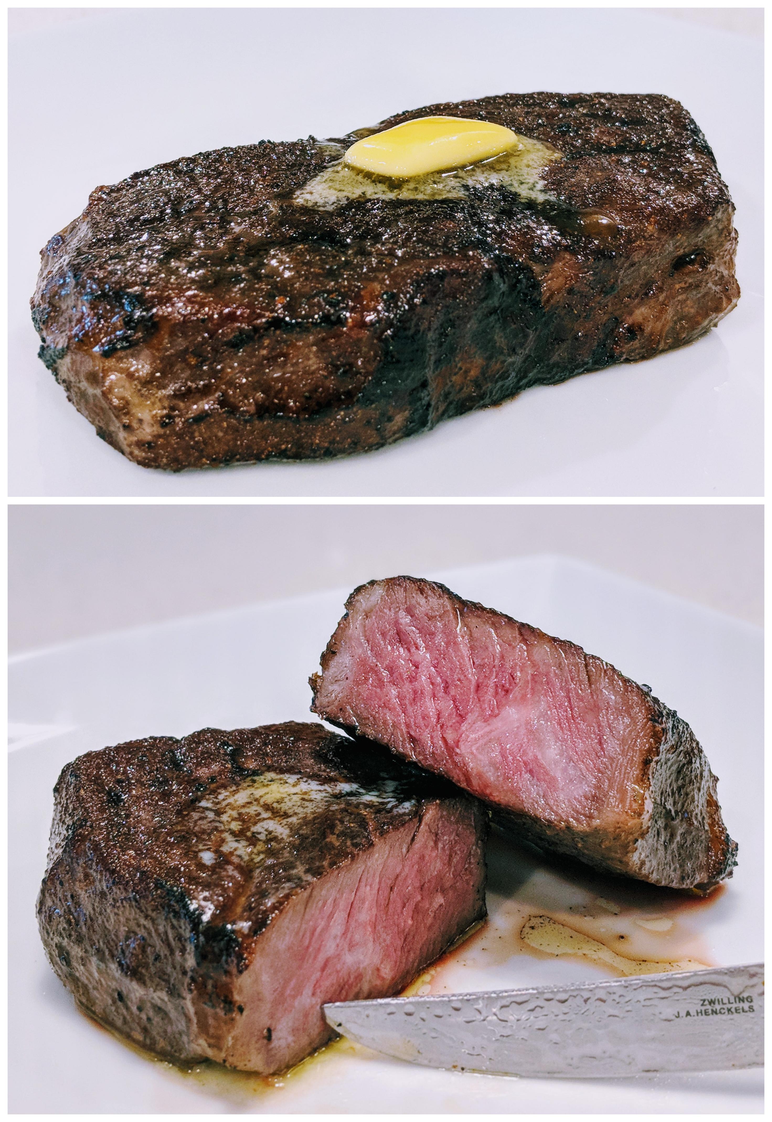 Homemade MediumRare SRF AmericanWagyu Ribeye 'Filet' r/steak