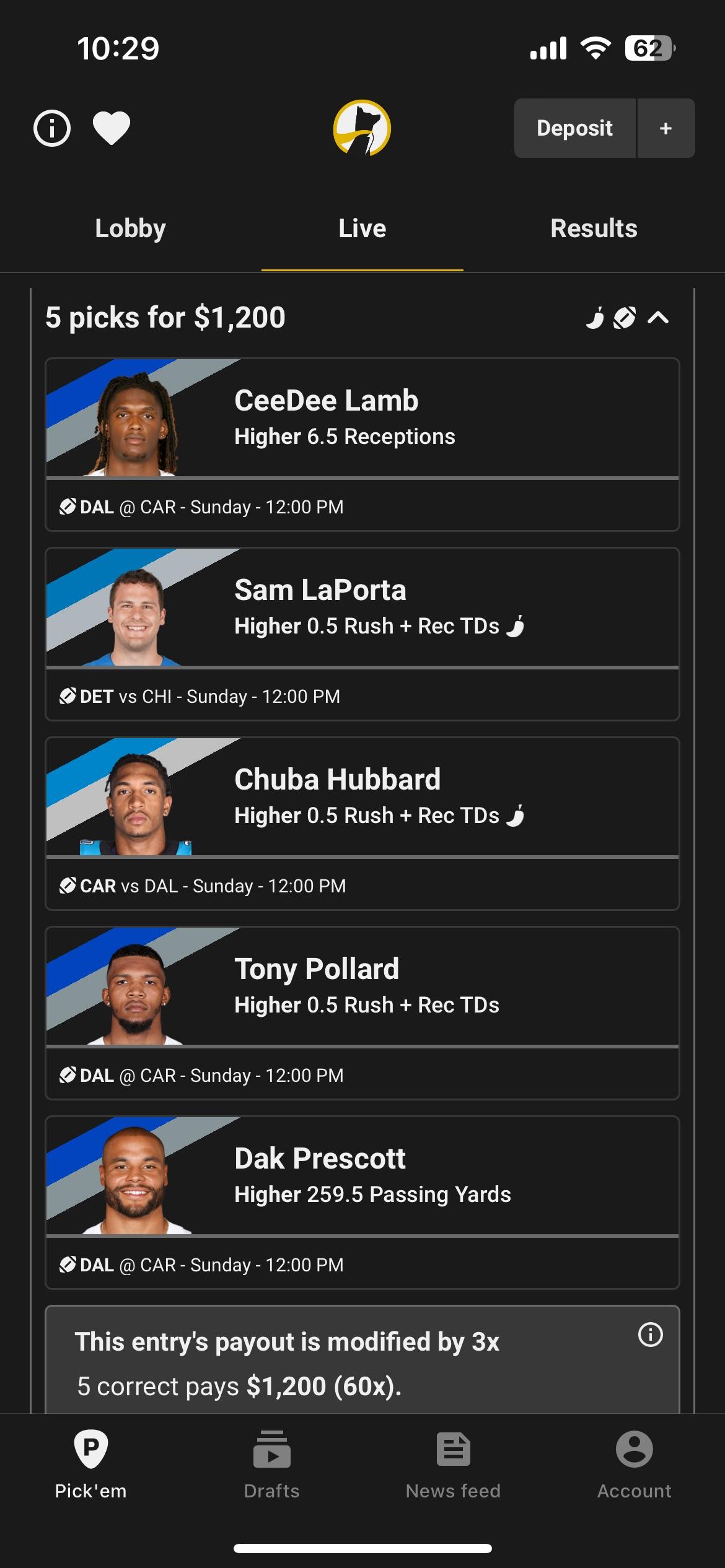 Let’s get rich maybe lol r/underdogfantasy