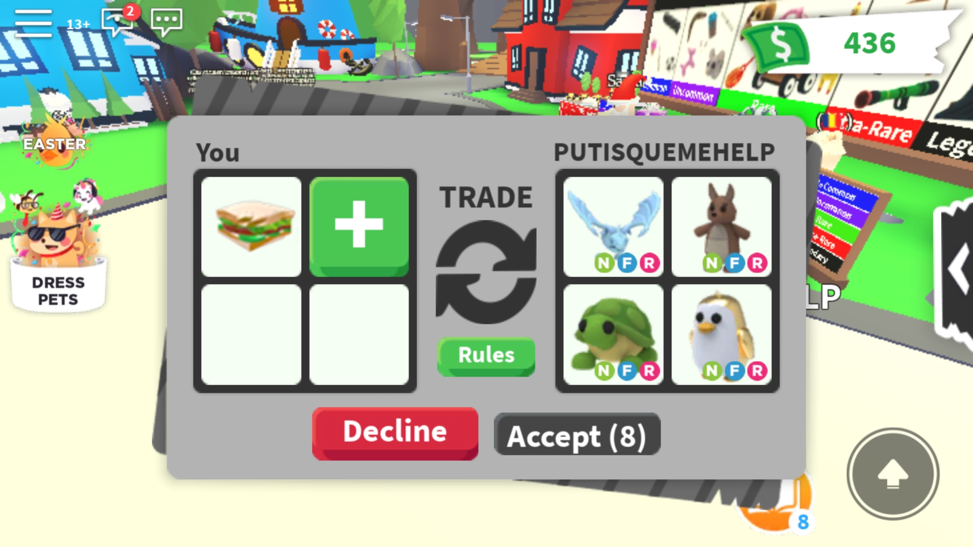 Adopt Me Trading Values Win Or Lose