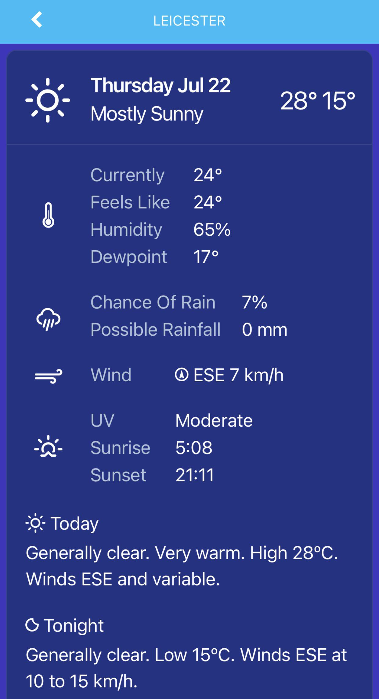 Weather Forecast for Leicester r/Leicester_info