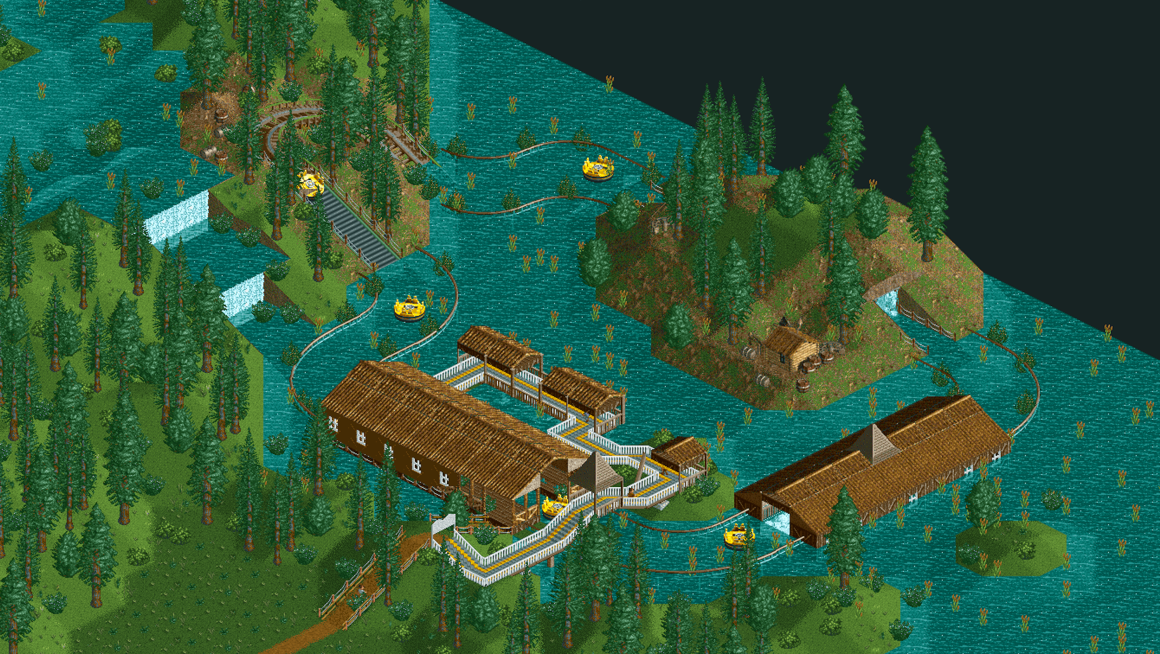 [Open RCT2] First try at Open RCT2 River Rapids rct
