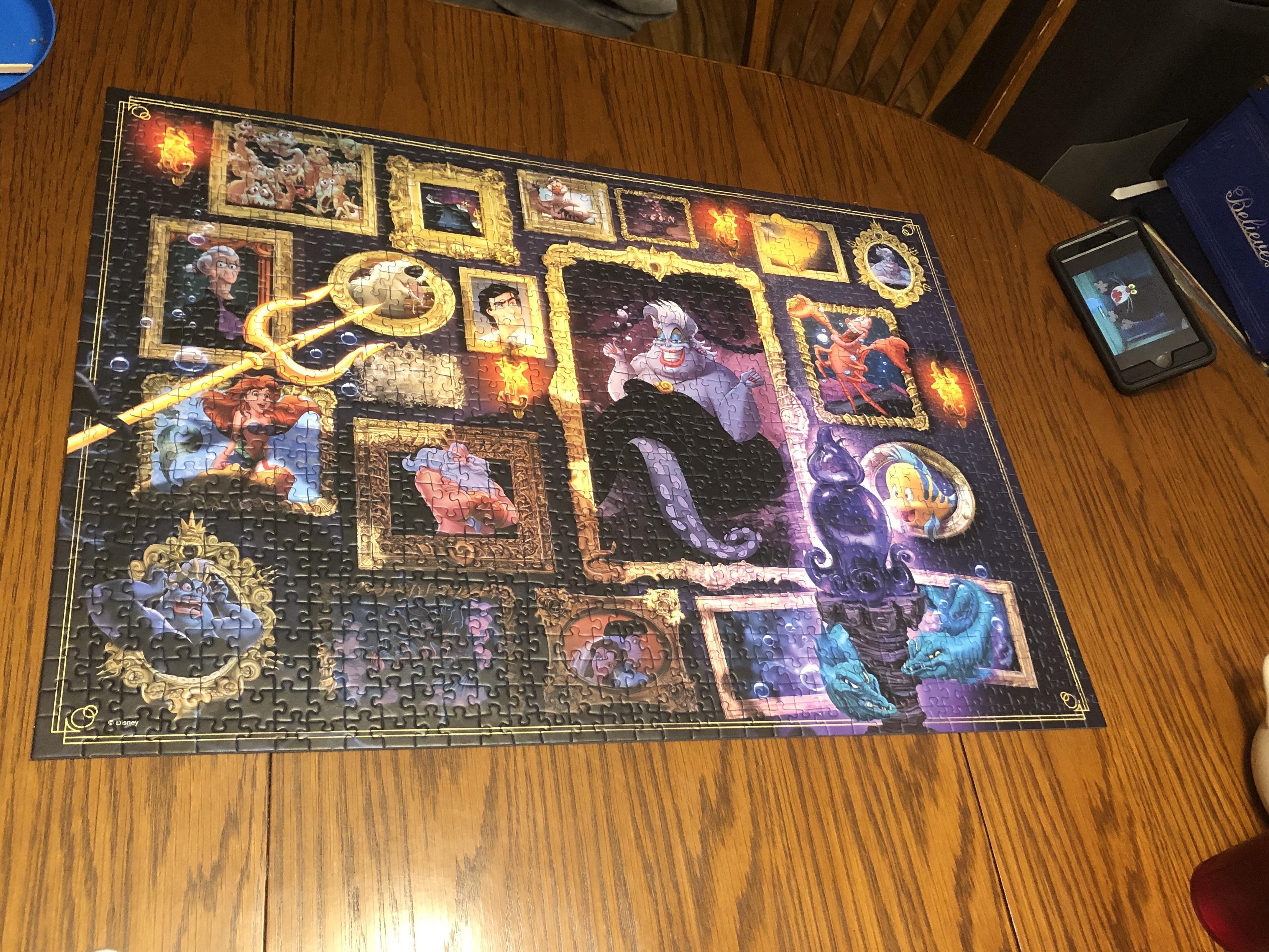 1,000 piece Ursula Disney Villainous puzzle by Ravensburger r