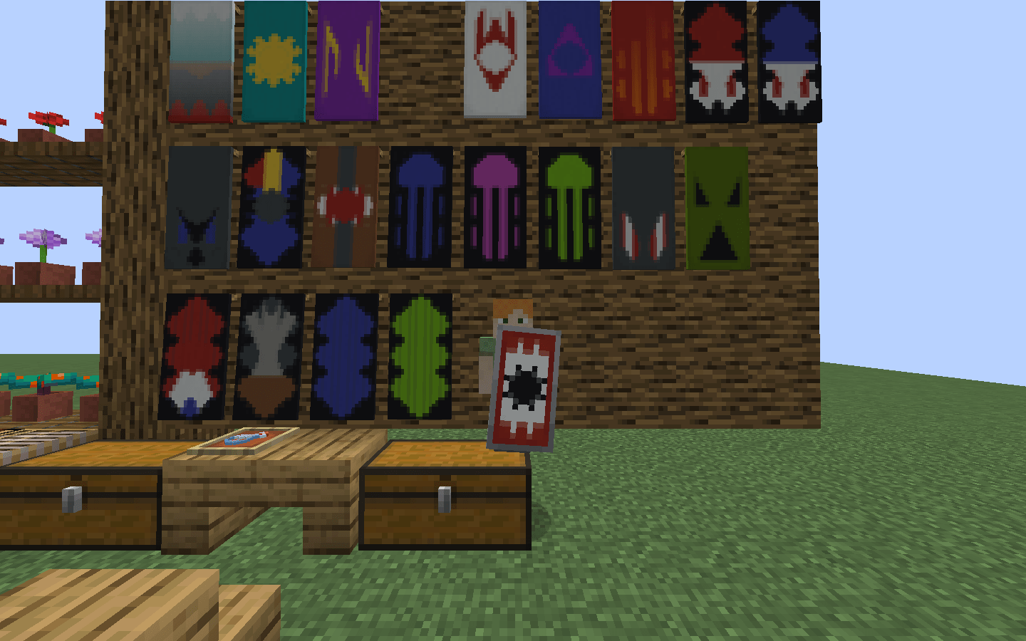 I made some Terraria banners into Minecraft r/Minecraft