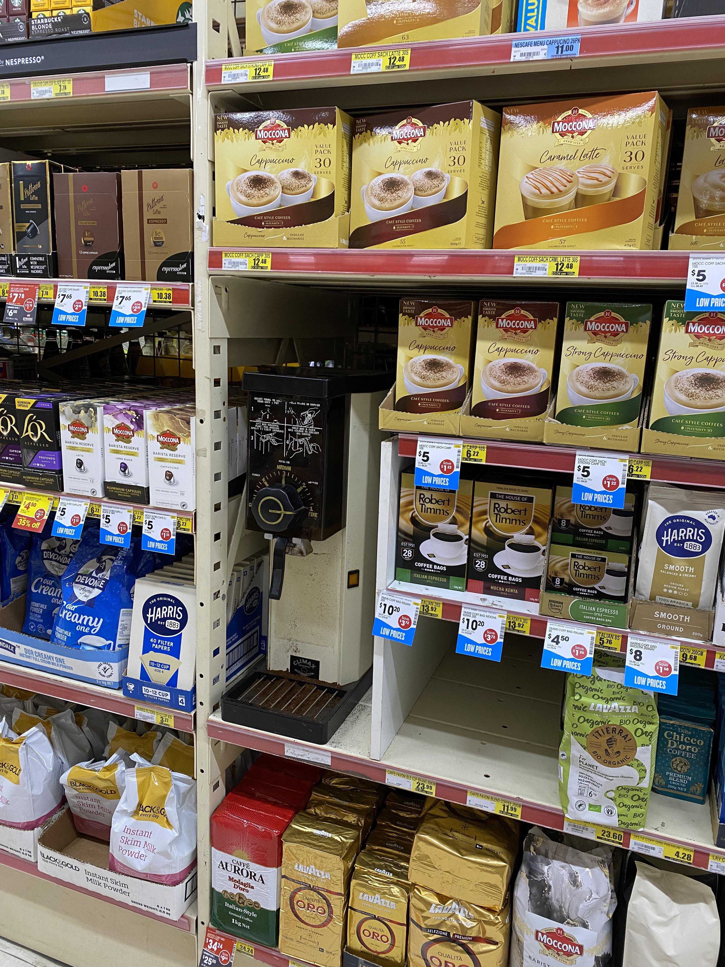 Who was asking about the supermarket coffee grinders? r/AussieCasual