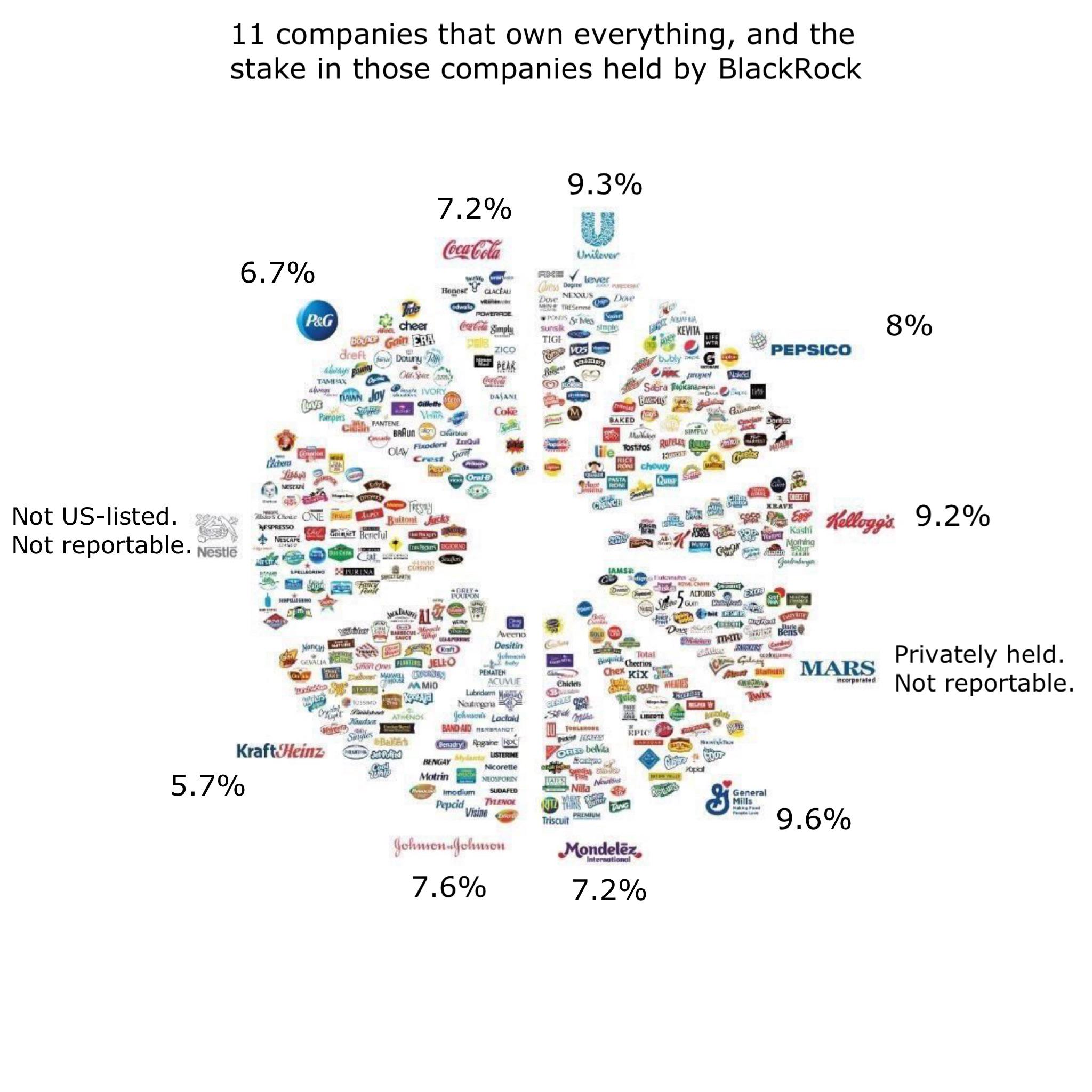 11 companies that own everything, and the stake in those companies held