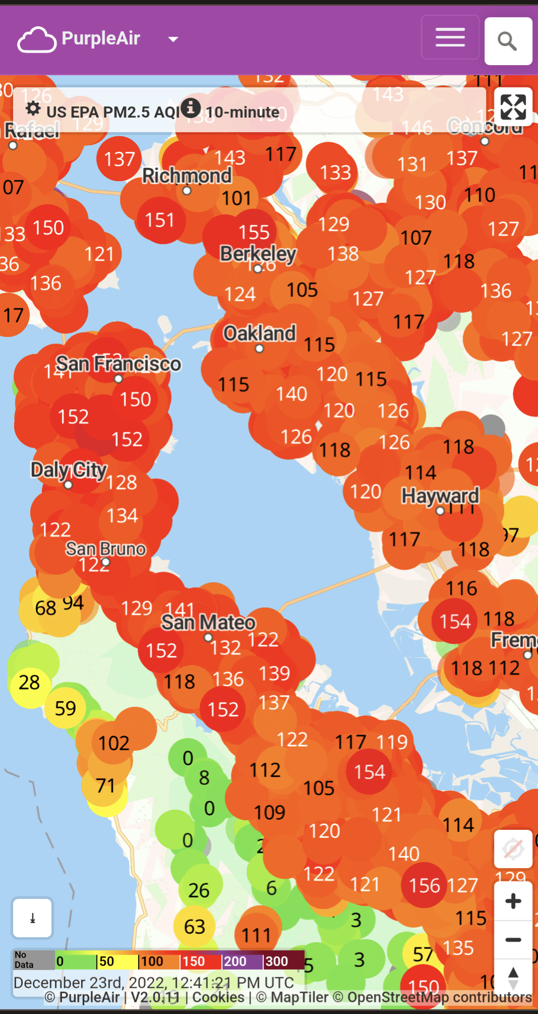 Just wondering if anyone knows why the air quality is not very good in