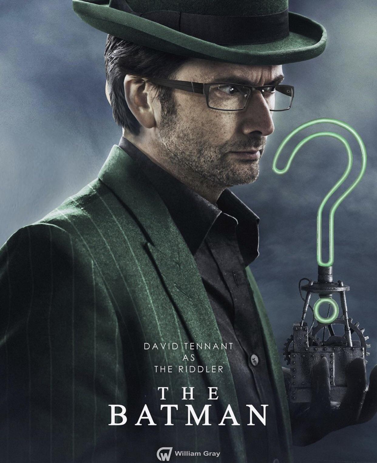 Fan Casting David Tennant as The Riddler in The Question (Netflix.