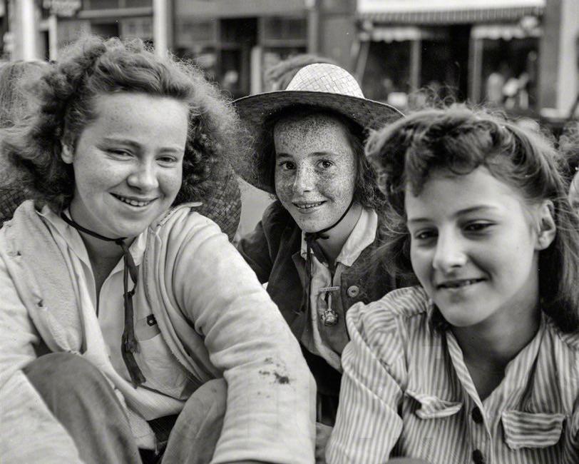 Oswego, New York. Children recruited for farm work during