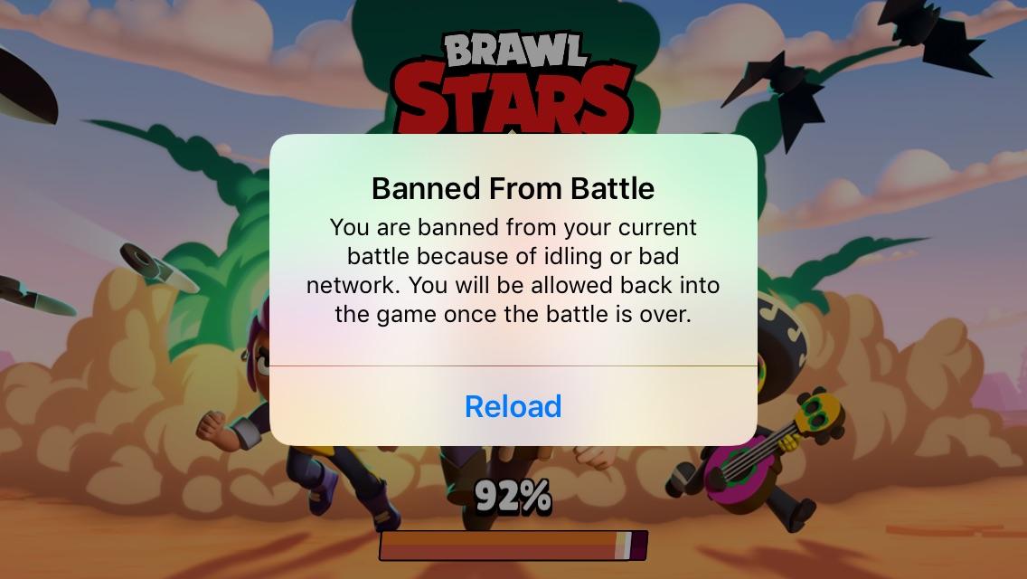 Banned from battle because of poor connection?? r/Brawlstars