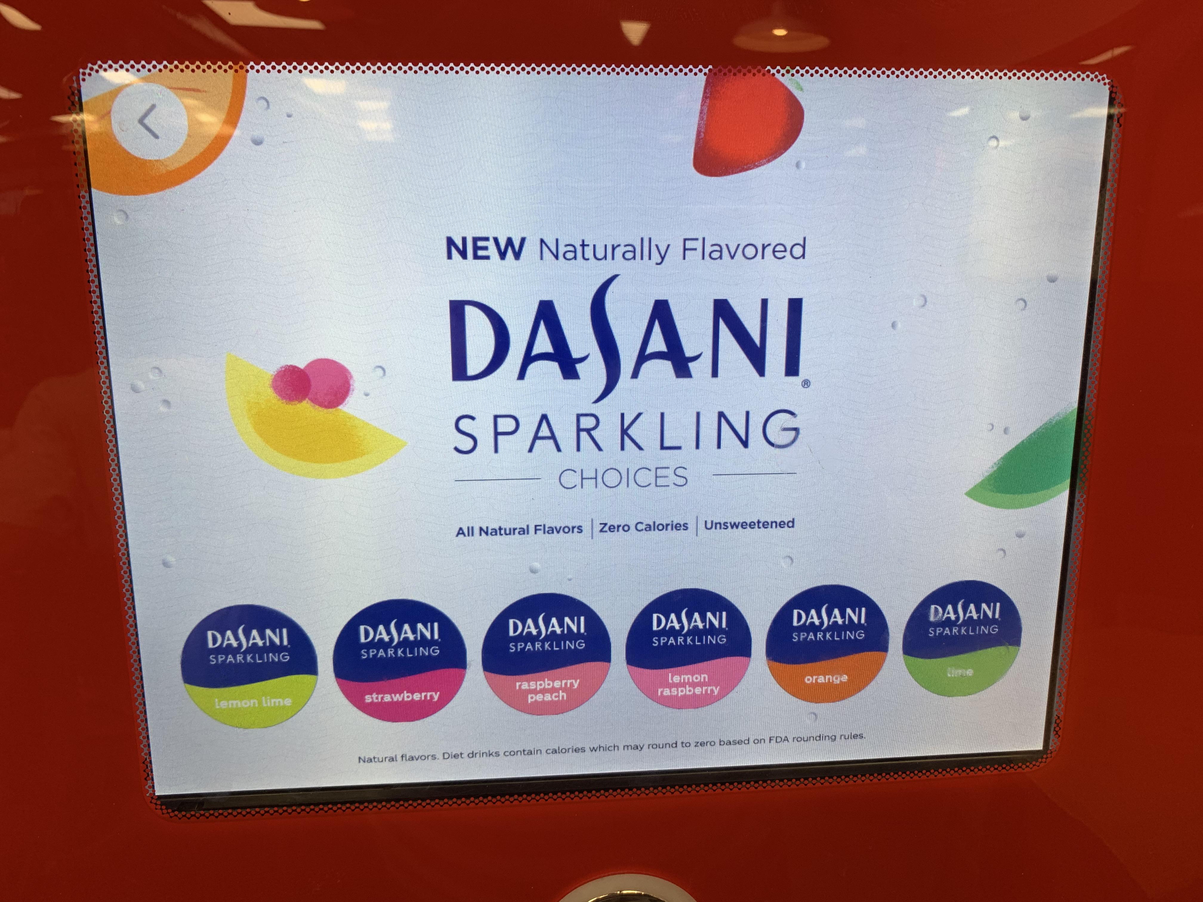 More Dasani Sparkling flavors on Coke Freestyle machine (finally) r/ToFizzOrNotToFizz