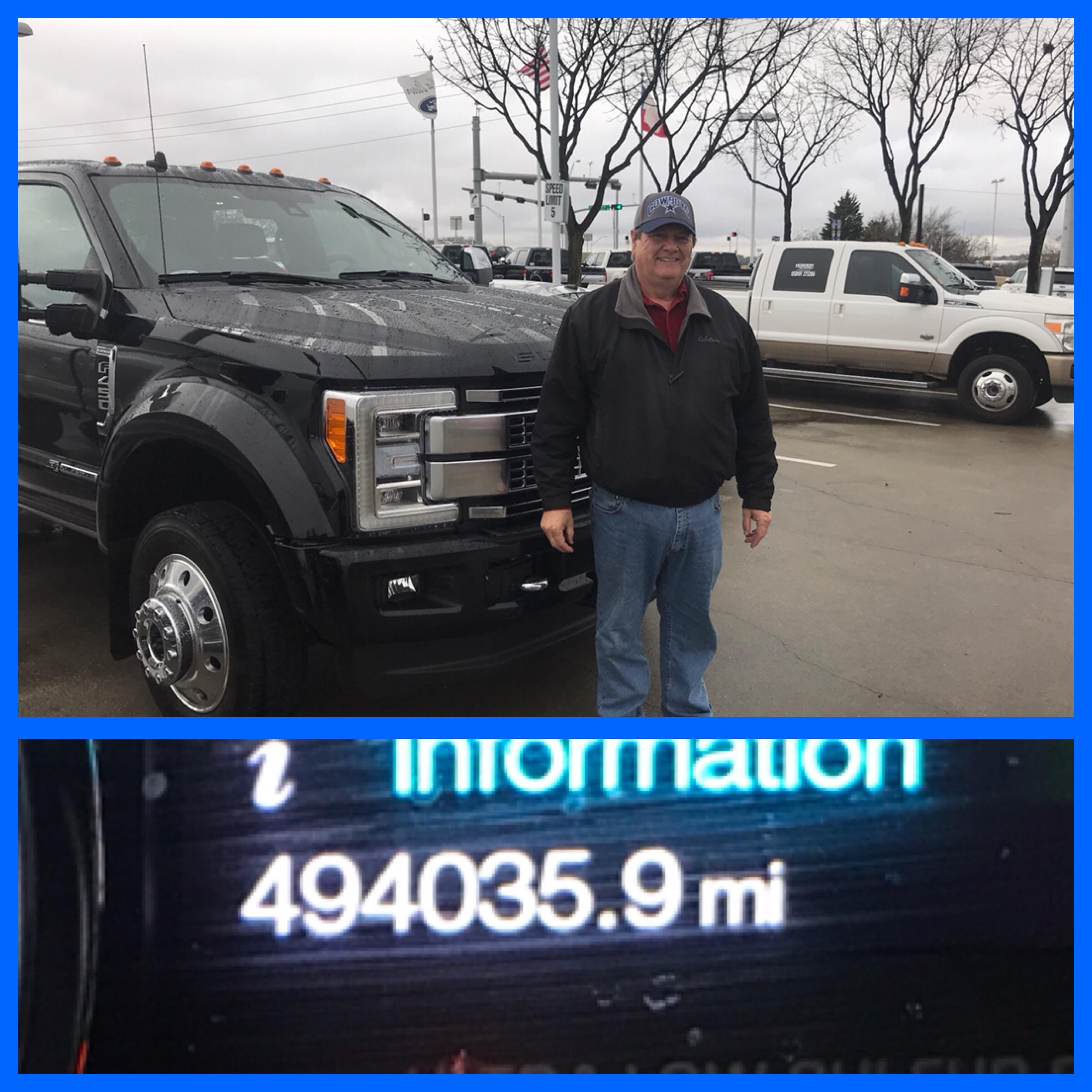 Proof of Ford reliability. Mr. Grener upgraded his F350 King Ranch for