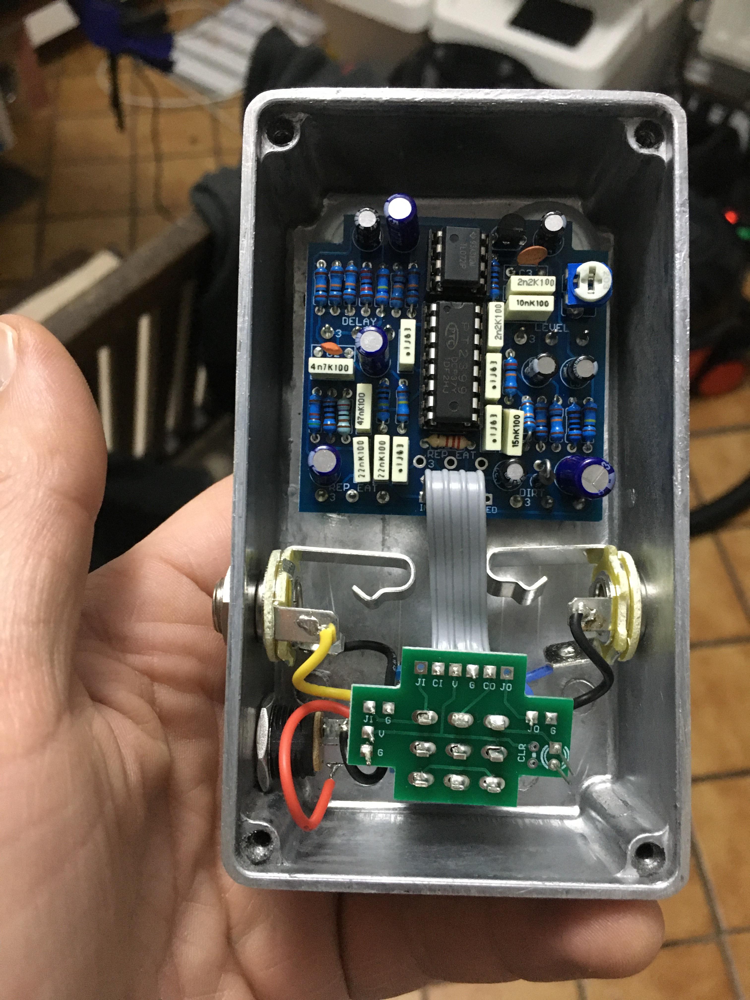 More parts, less wires progress is made! r/diypedals