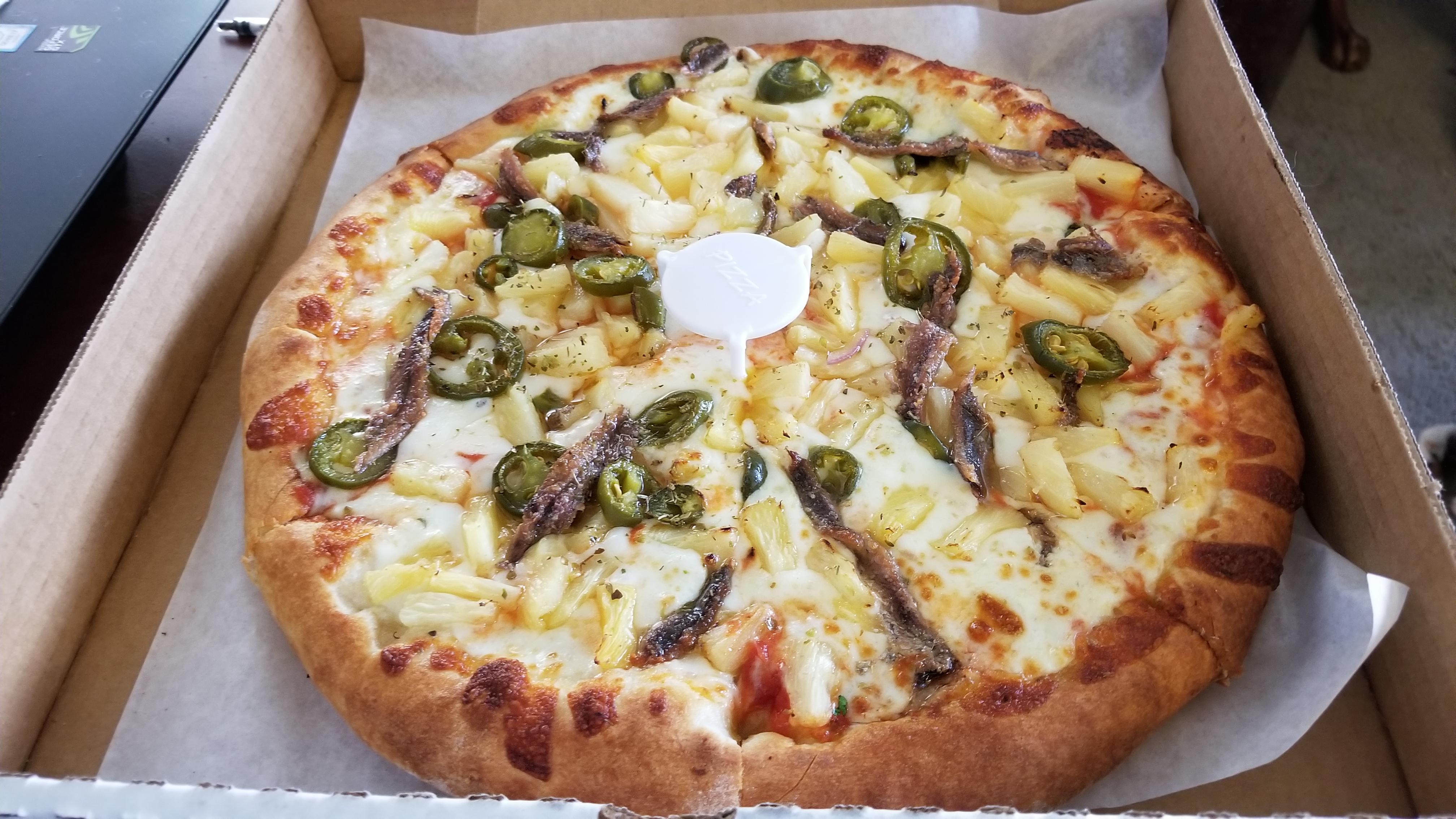 Jalapeno, Pineapple, and Anchovies r/shittyfoodporn