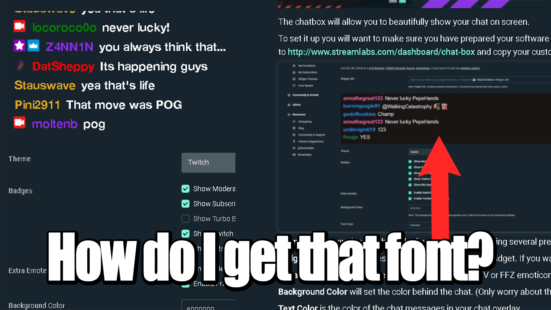 Same theme, different font, does anyone know why? streamlabsobs