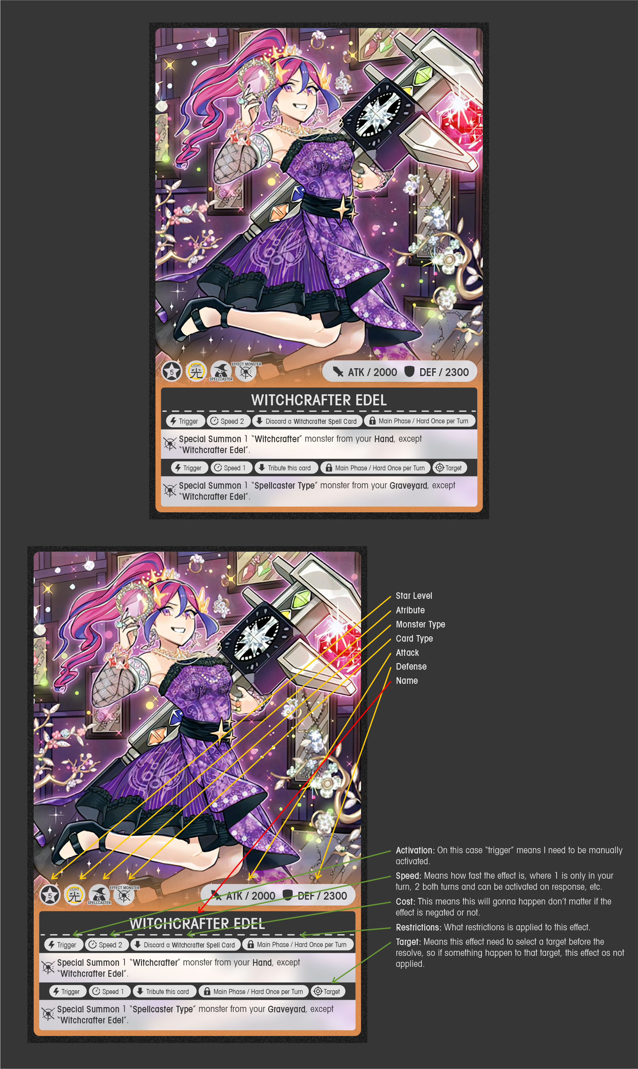 Just another clean style card design ) yugioh