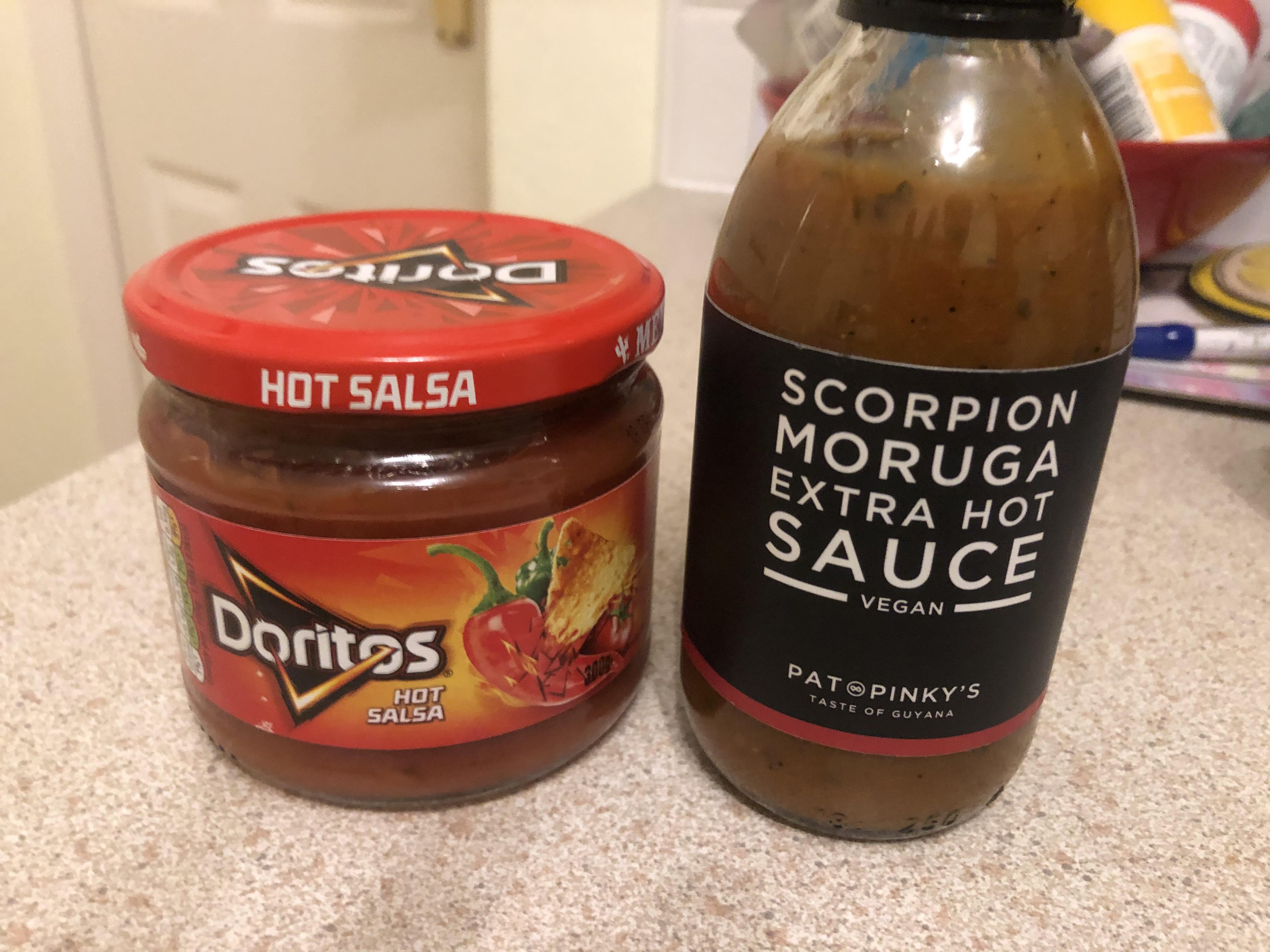Spicing up my boring salsa that’s been in the cupboard for ages with