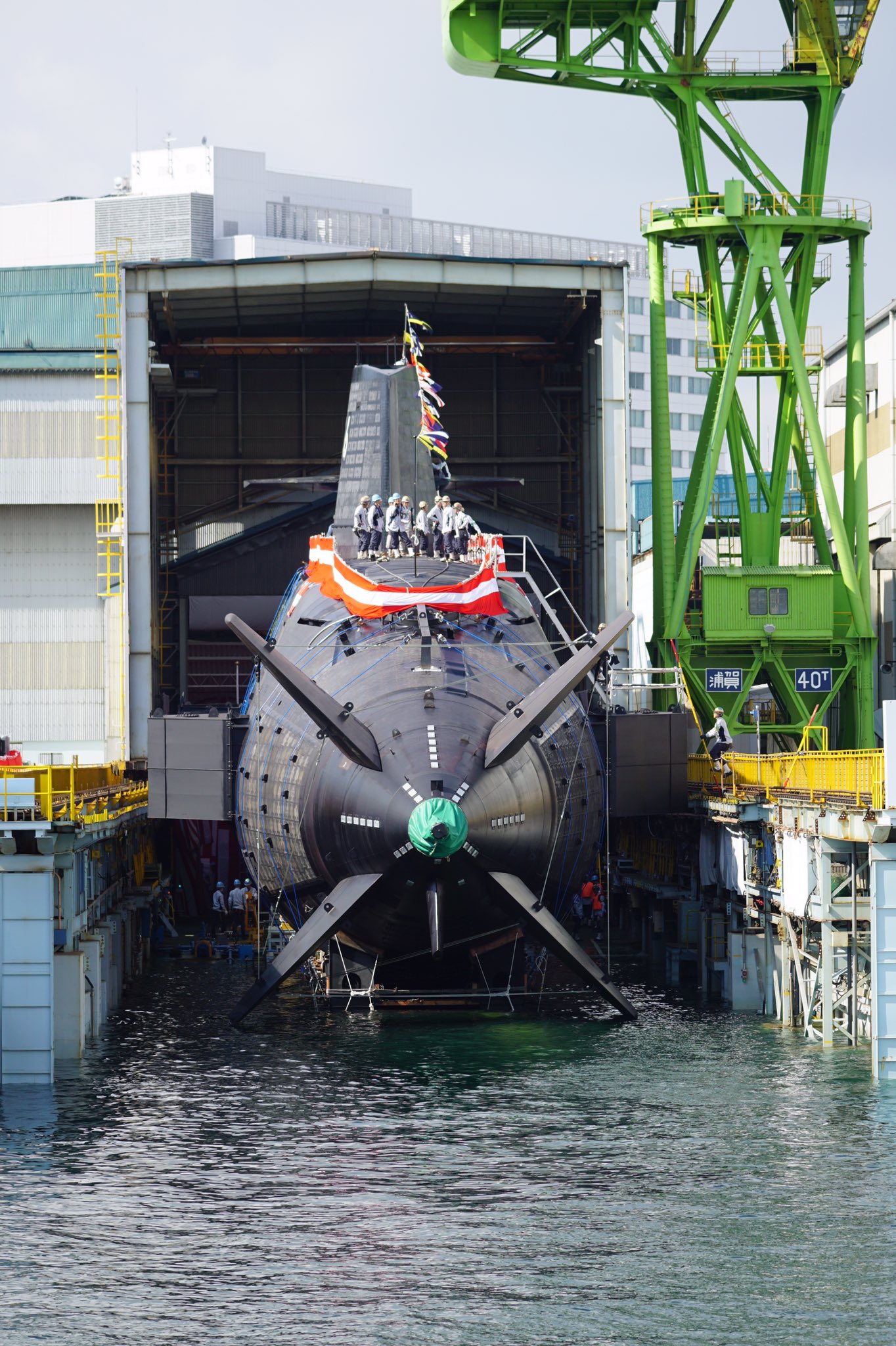 Japan Launches Fourth TaigeiClass Submarine for Japanese Navy [1364×