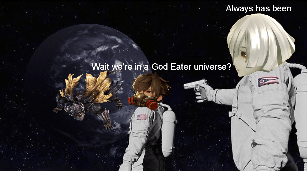 Code Vein players when they find out they're in a God Eater universe codevein