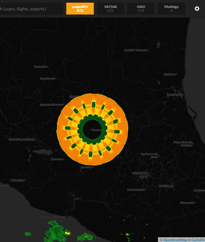 Weather radar in Mexico is really artistic these days... r/flightsim