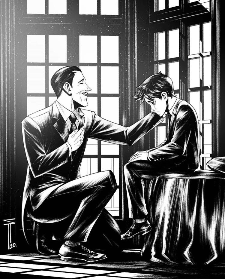 Alfred with Young Bruce by Serg Acuna