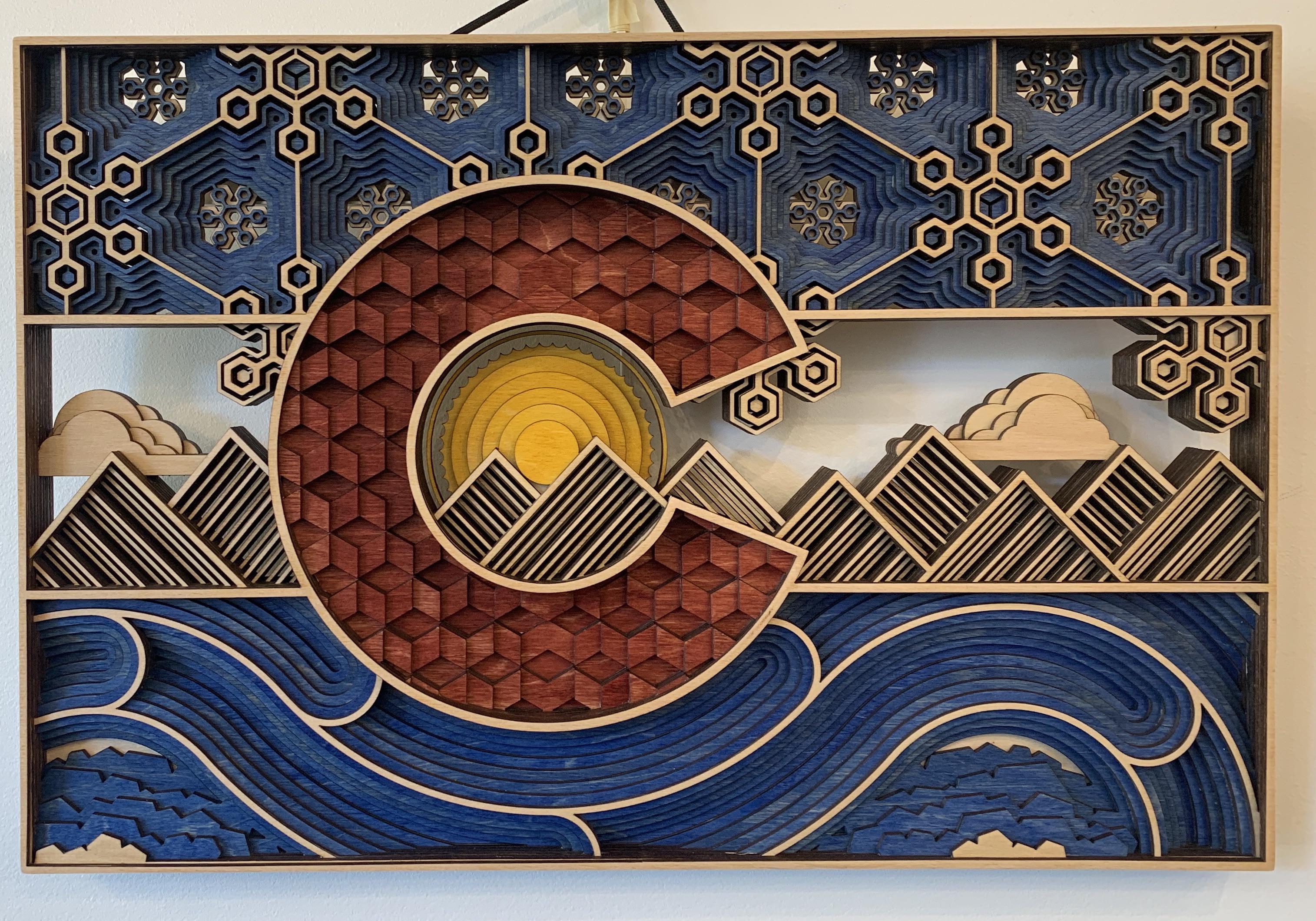 Flag of Colorado breaks all the rules but pretty cool interpretation