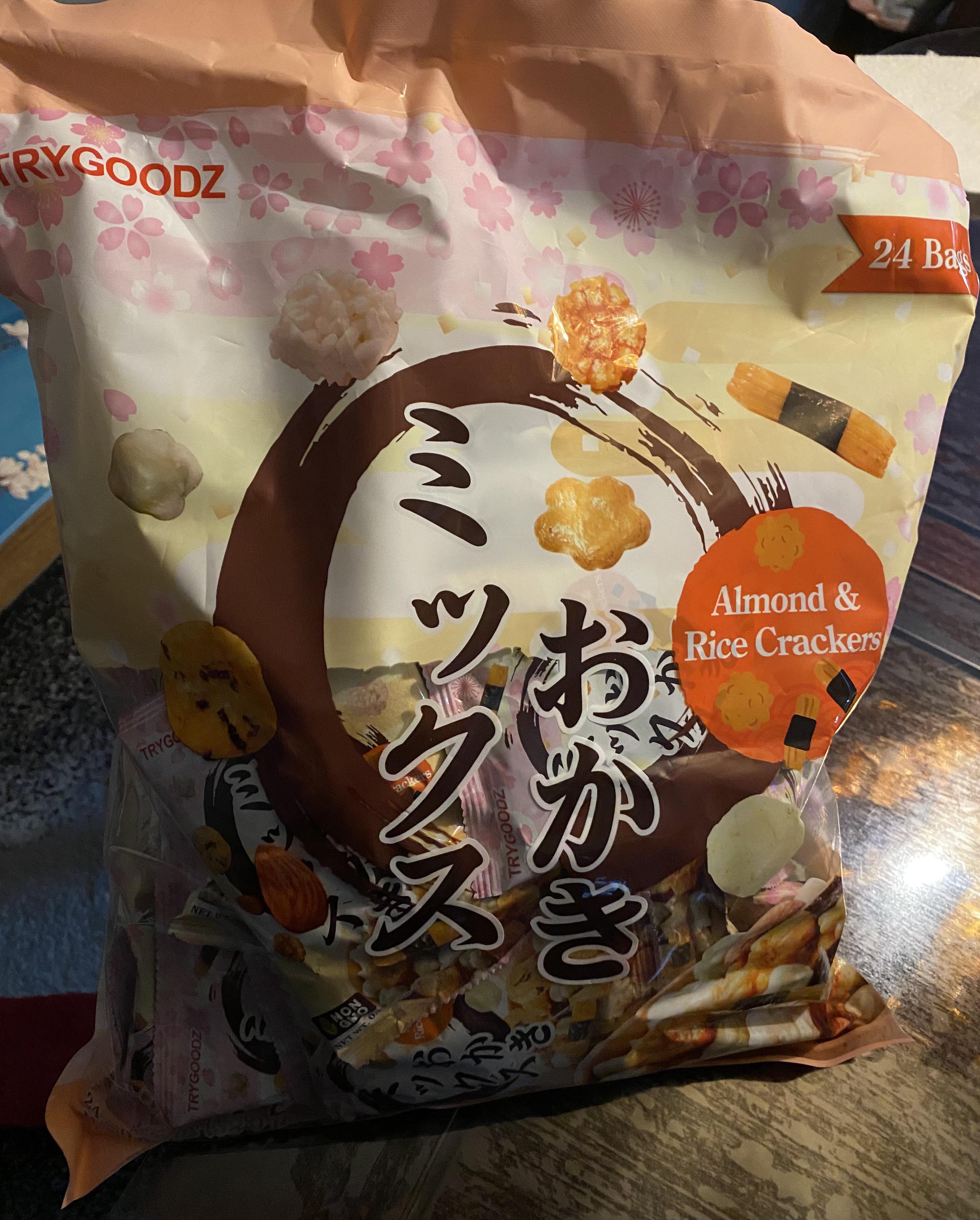 Trygoodz Almond & Rice Crackers. These need to be in your life r/Costco